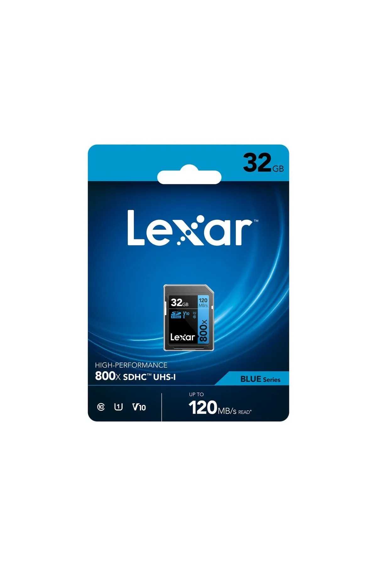 Lexar 32gb 800x Sdhc U1 V10 C10 4k Uhd 120mb/s Uhs-ı Hafiza Karti (blue Serıes )