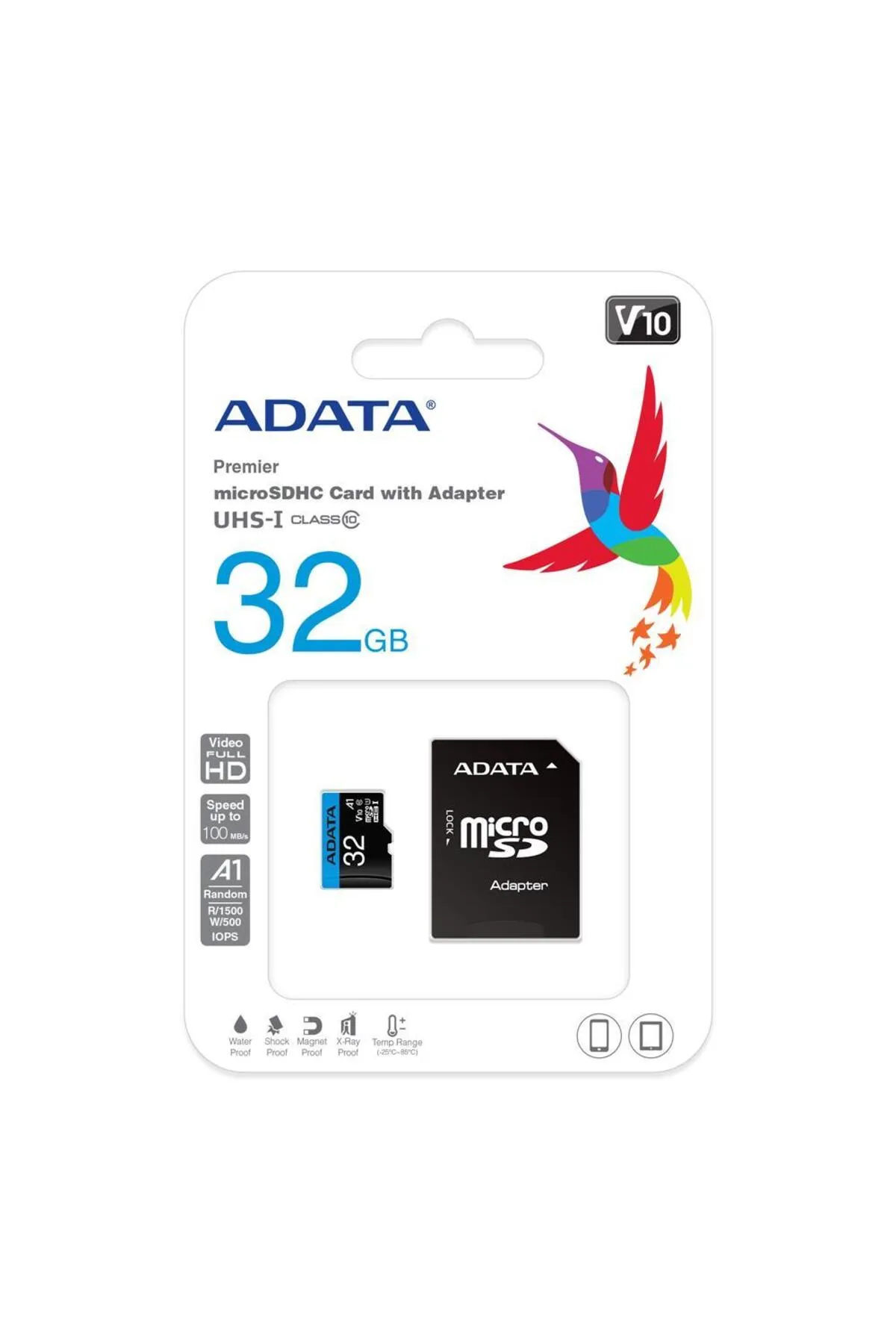 Adata 32gb Premier Microsdhc Card With Adapter Uhs-ı Class10 V10 Hafıza Kartı