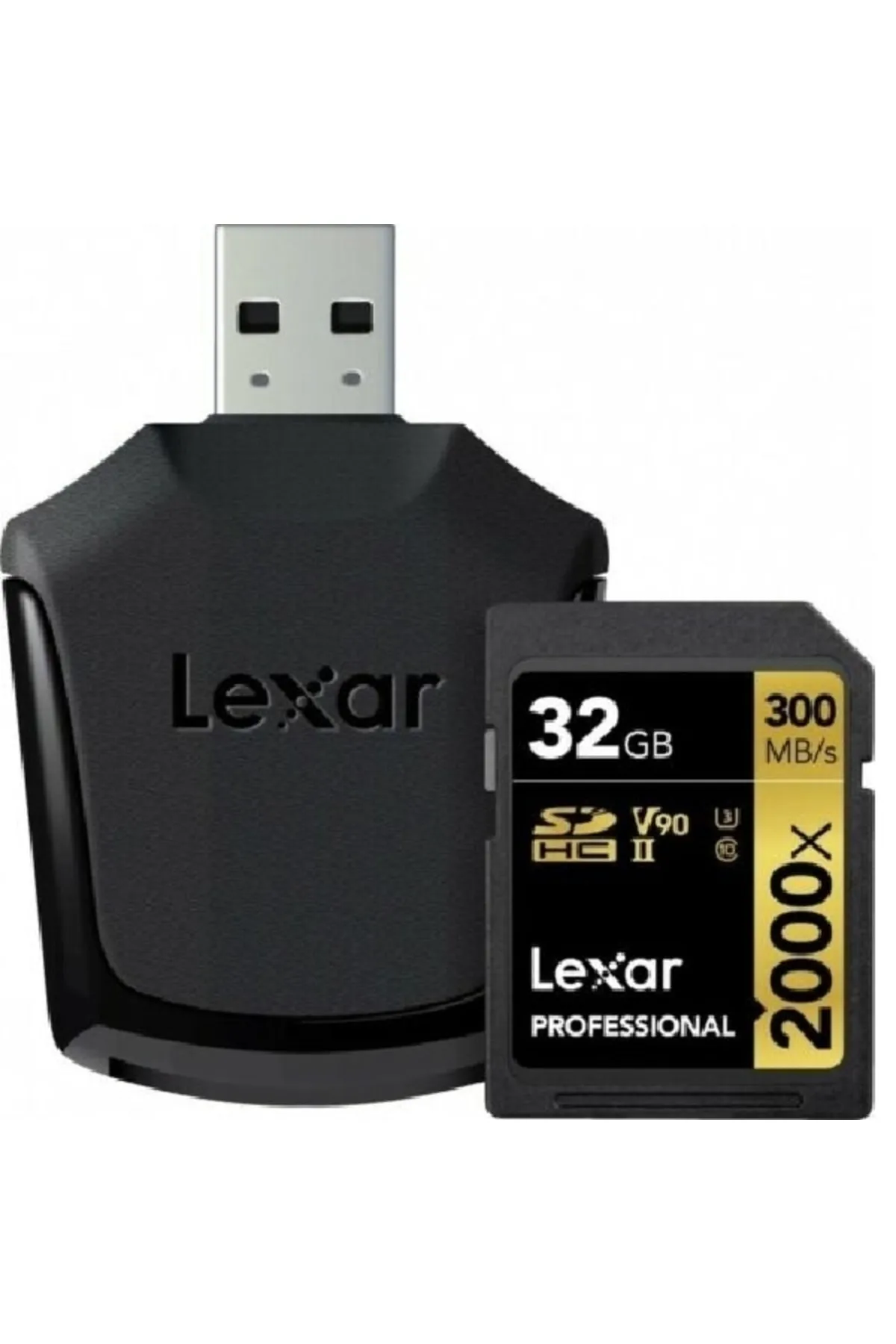 Lexar 32gb Professional 2000x Sdhc Uhs-ıı 4k Uhd 300mb/sn U3 C10 V90 Hafiza Karti (gold Series )