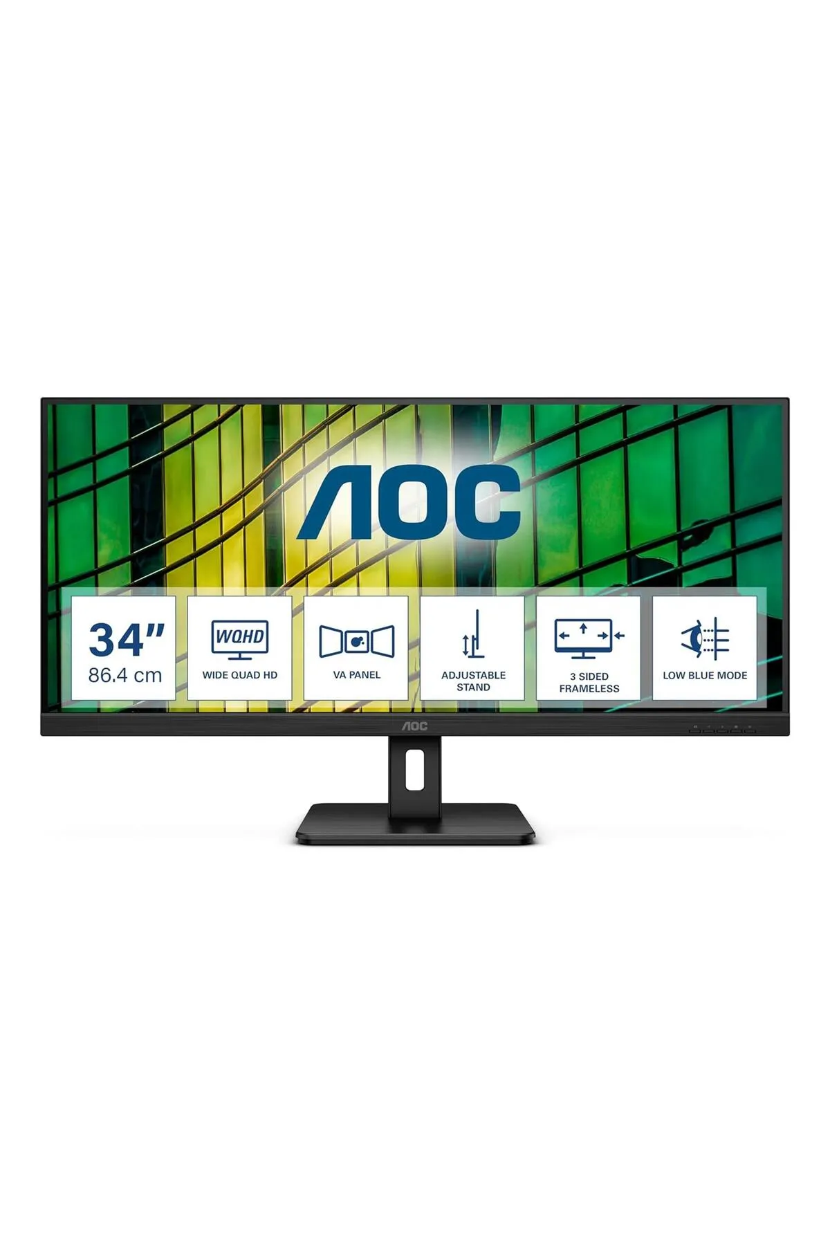 AOC 34" U34e2m/bk 2k Led Mm Monitör 4ms Siyah