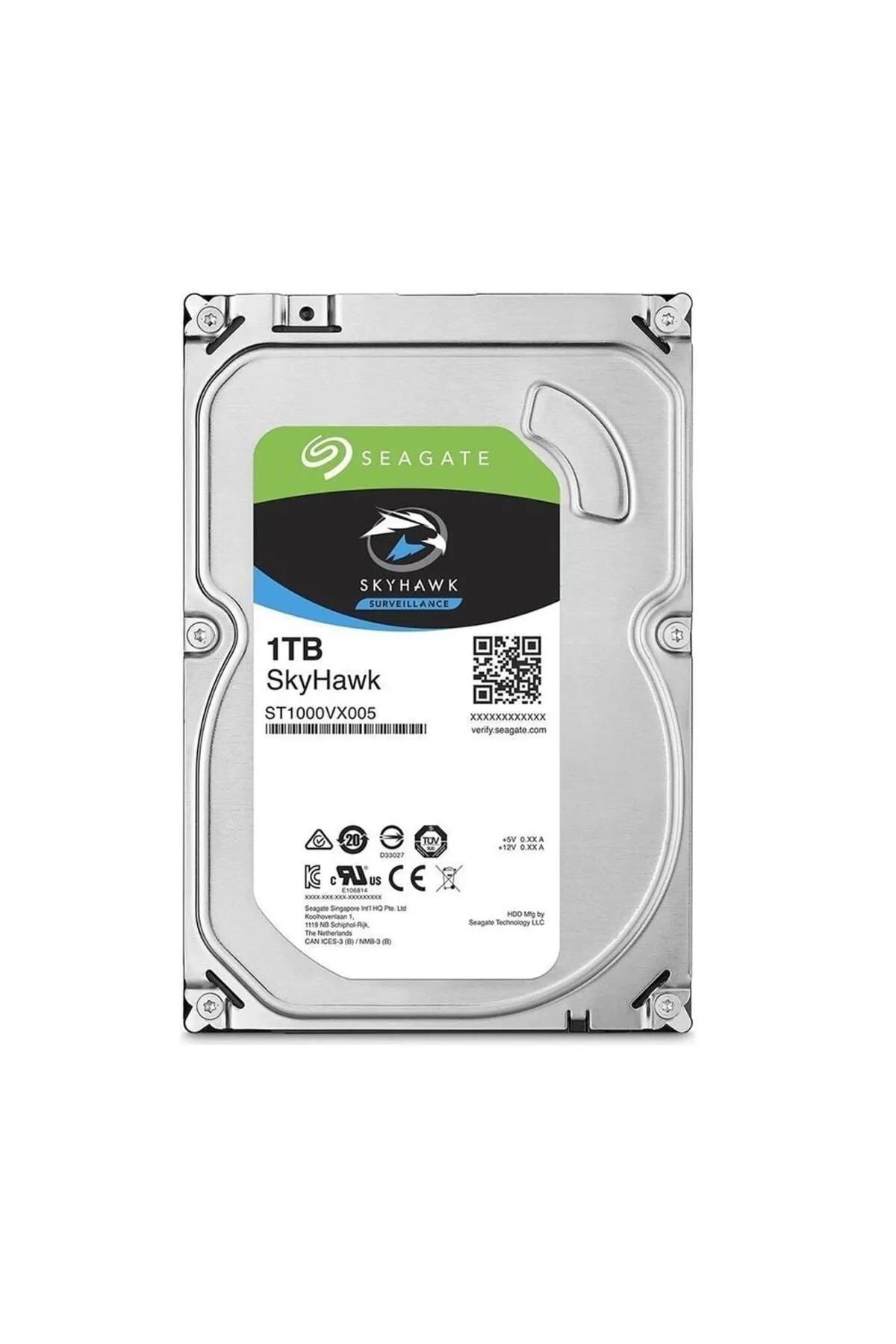 Seagate 3.5" 1 Tb Skyhawk St1000vx005 Sata 3.0 5900 Rpm Hard Disk