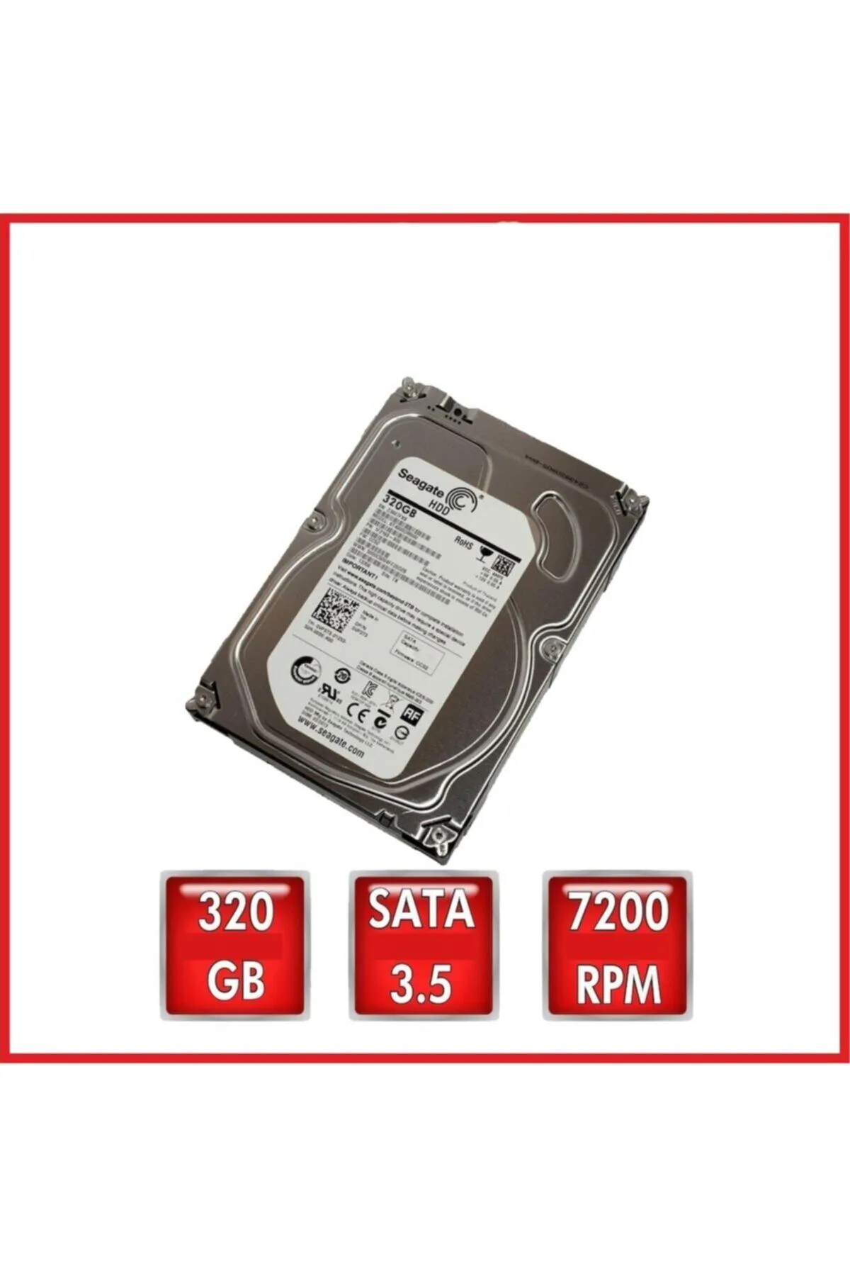 Seagate 3.5" 320 Gb St3320311cs Sata 2.0 5900 Rpm Harddisk