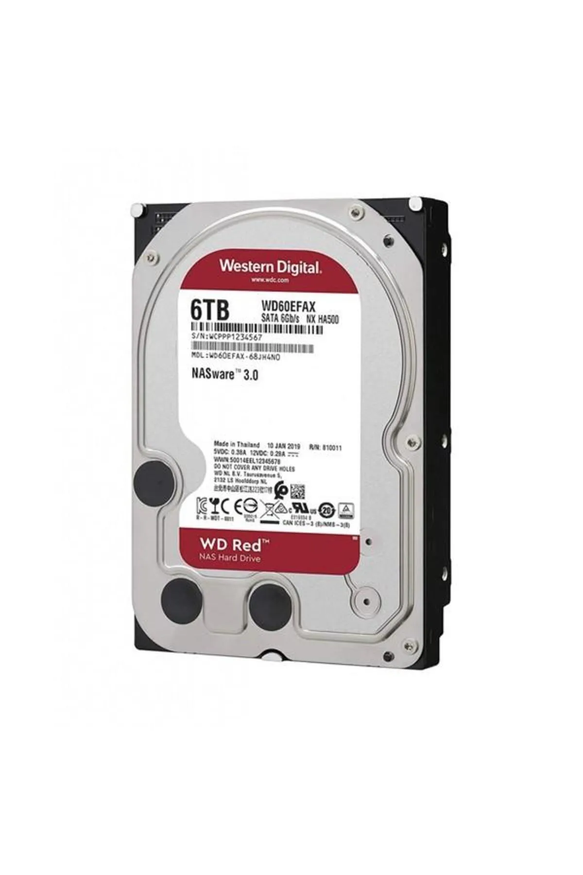 WD 3.5" 6tb Red 60efax 5400 Rpm 256mb Sata-3 Nas Diski