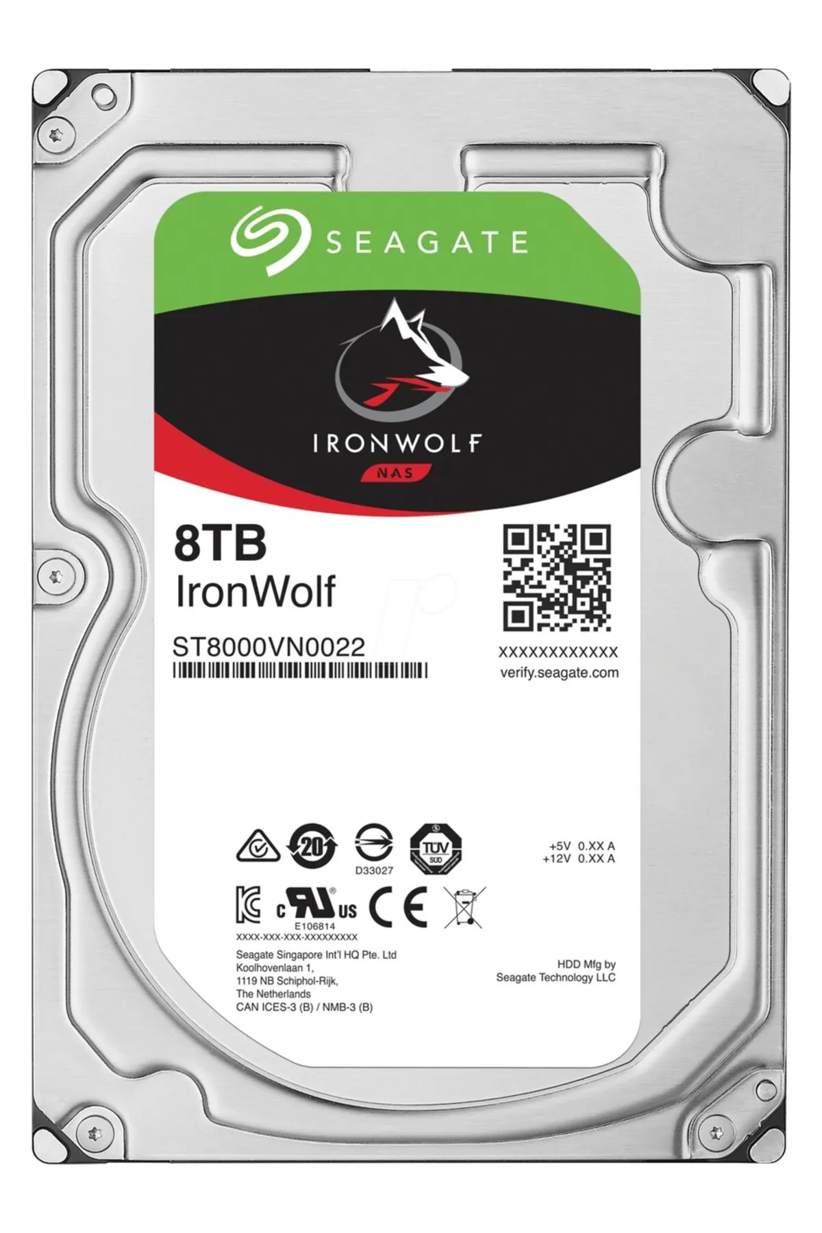 Seagate 3.5" 8 Tb Ironwolf Pro St8000ne0021 Sata 3.0 7200 Rpm Hard Disk