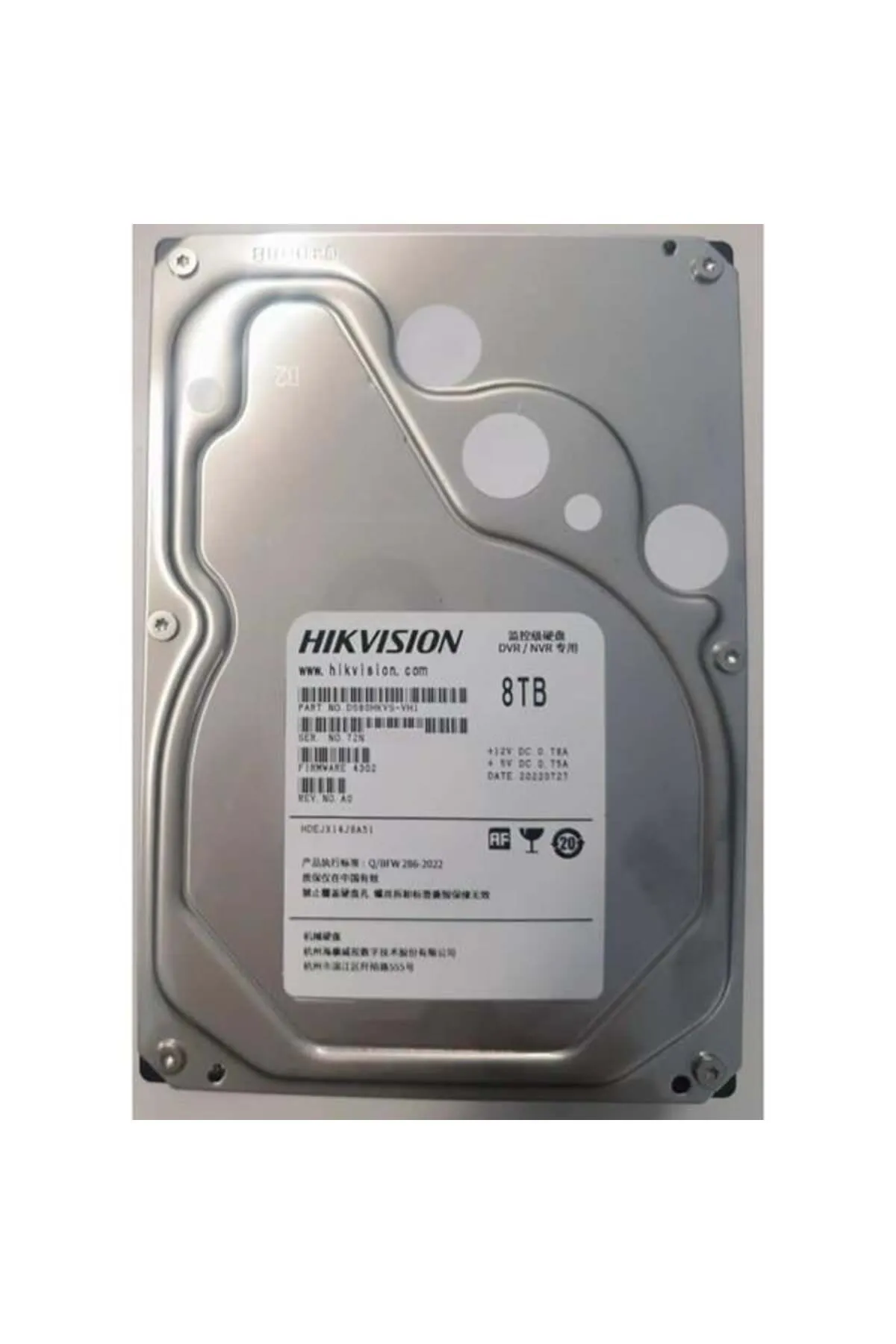 Hikvision 3.5" 8tb Ds80hkvs-vx1 5400 Rpm 128mb Sata-3 Güvenlik Diski