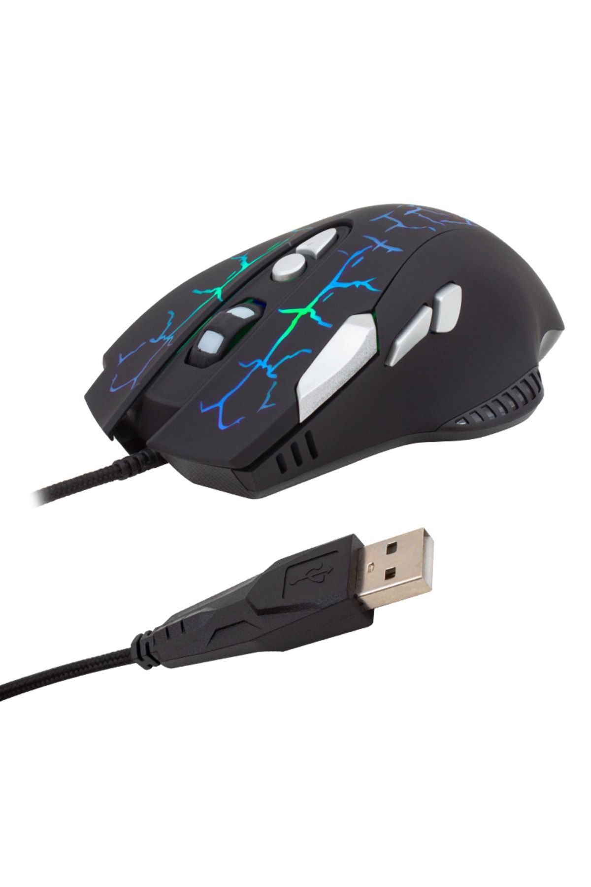 harry 3600 Dpı 6 Tuş Fonksiyonlu,led Işıklı,optik Kablolu Oyuncu Mouse-Gaming Mouse