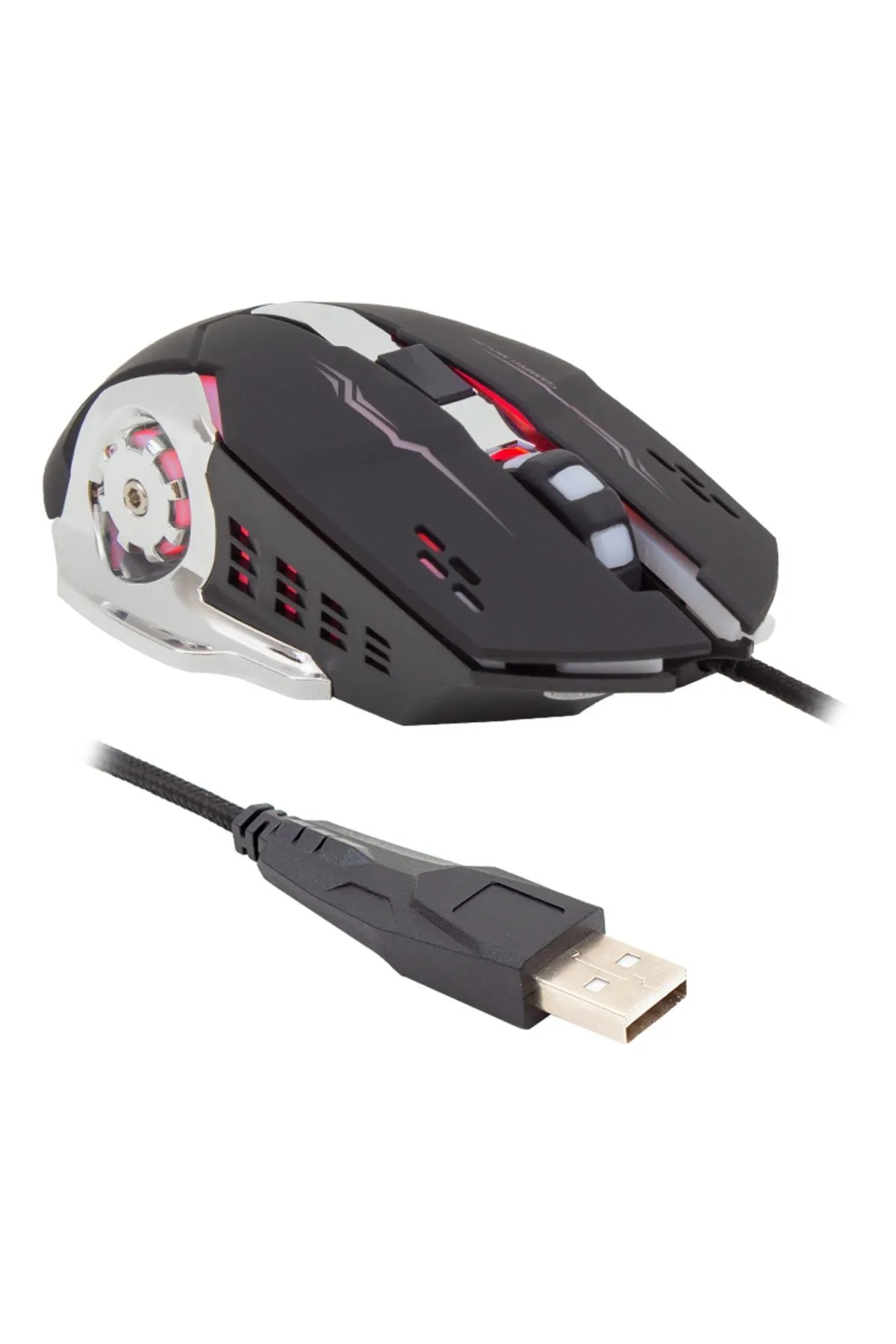 harry 3600 Dpı 6 Tuş Fonksiyonlu,led Işıklı,optik Kablolu Oyuncu Mouse