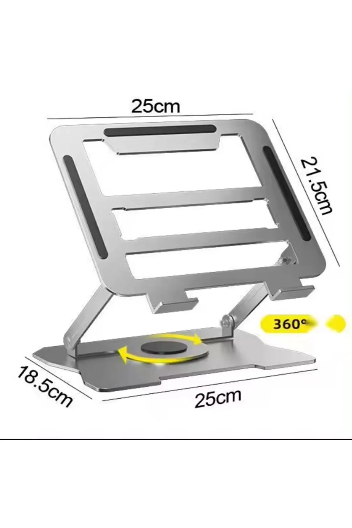 Reidan 360'Dönen Çelik Laptop Dizüstü Bilgisayar Standı Ve Tablet Standı Ayaklık Katlanabilir Ergonomik