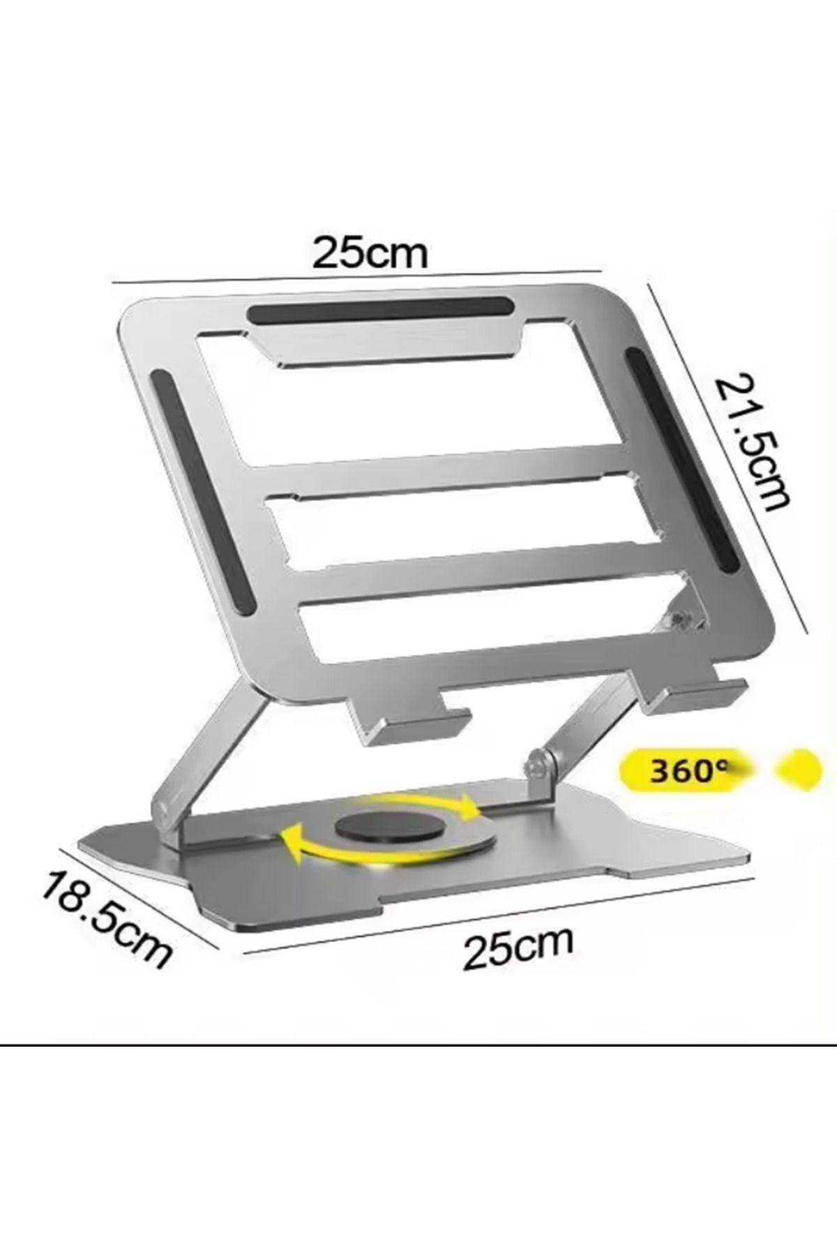 Havana 360'Dönen Laptop Standı Çelik  Dizüstü Bilgisayar Standı Ve Tablet Ayaklık Ayarlanabilir Tutucu