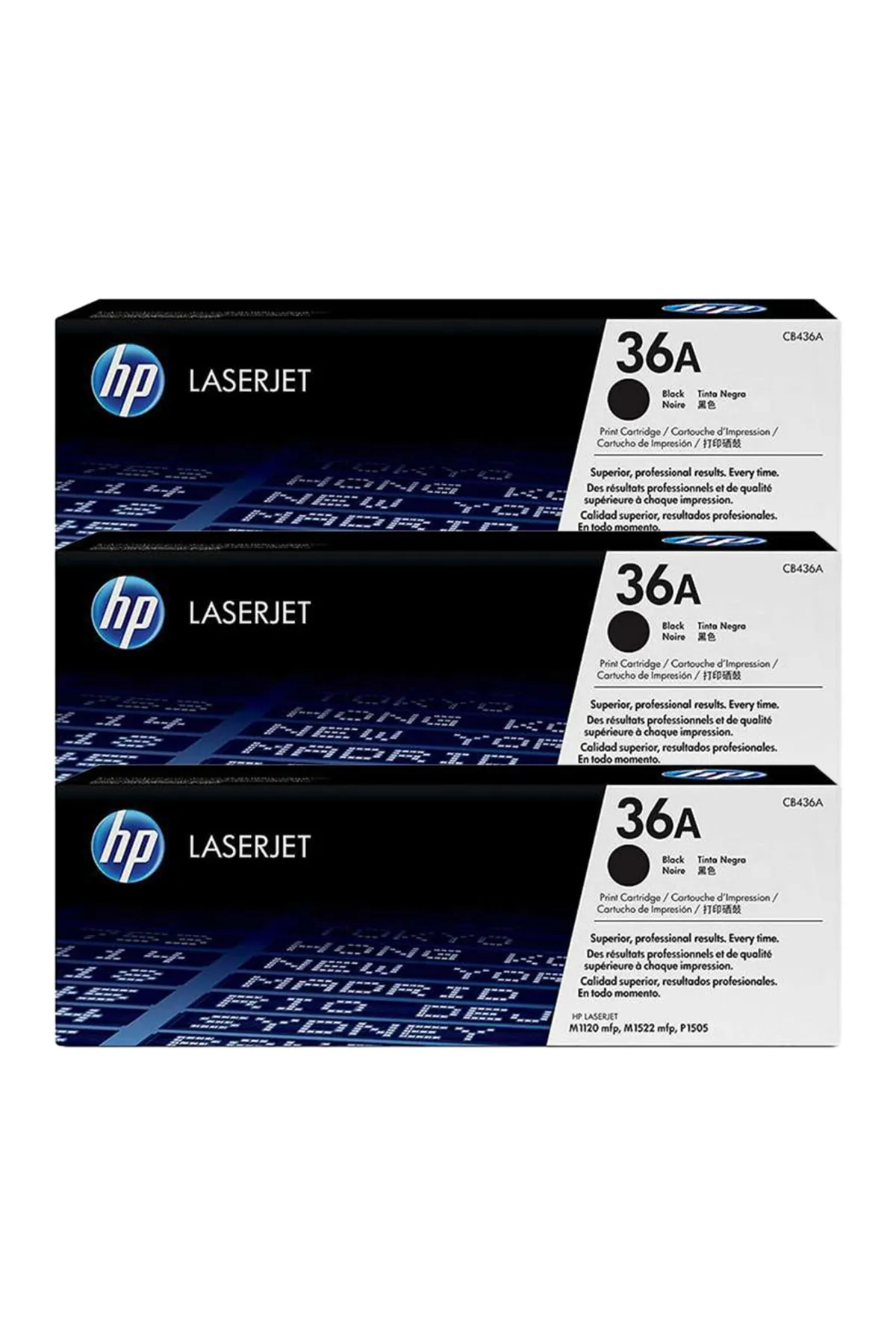 HP 36a - Cb436a Toner - M1522-m1522nf-m1120n-m1120-p1500 Üçlü