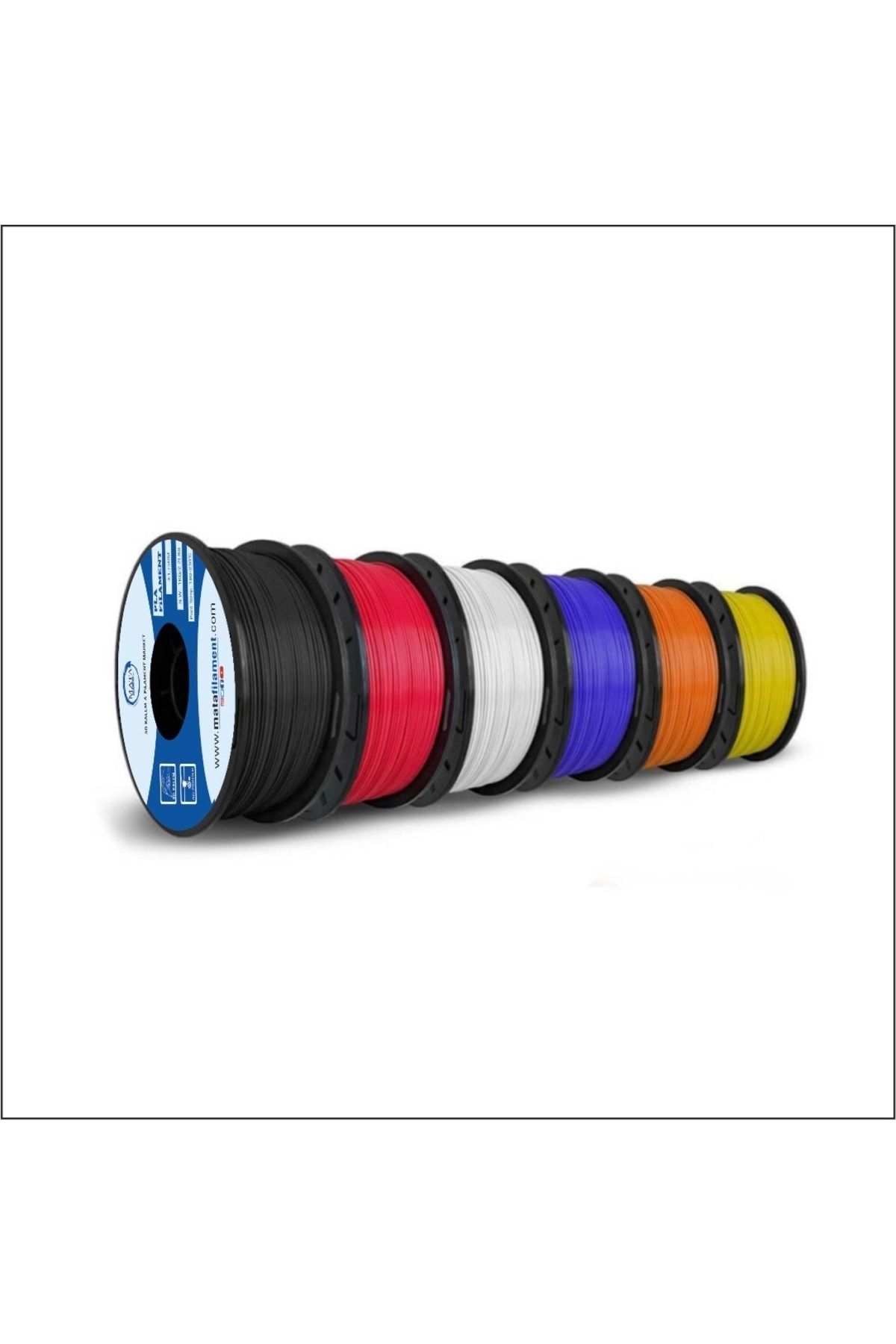 Matafilament 3d Kalem Filamenti Large Pla Filament Paketi, 15 Renk*6mt, 90 Metre