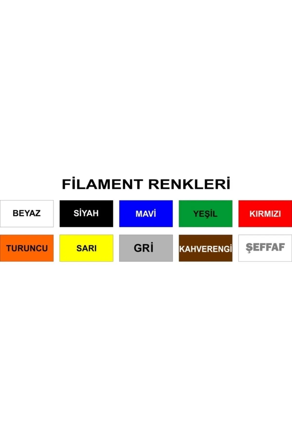 Neler Geldi Neler 3d Kalem Yazıcı Için 10 Renk 50 Metre (10 X 5 Metre) 3d Kalem Filamenti Pla