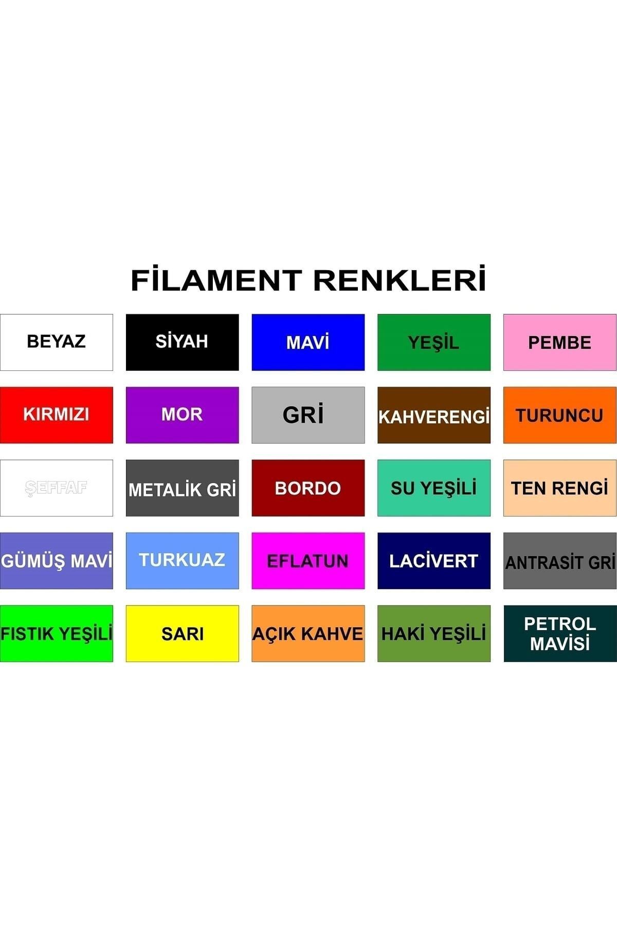 URETMAKER 3D Kalem Yazıcı için 25 renk 100 metre (25x 4 metre) PLA Filament