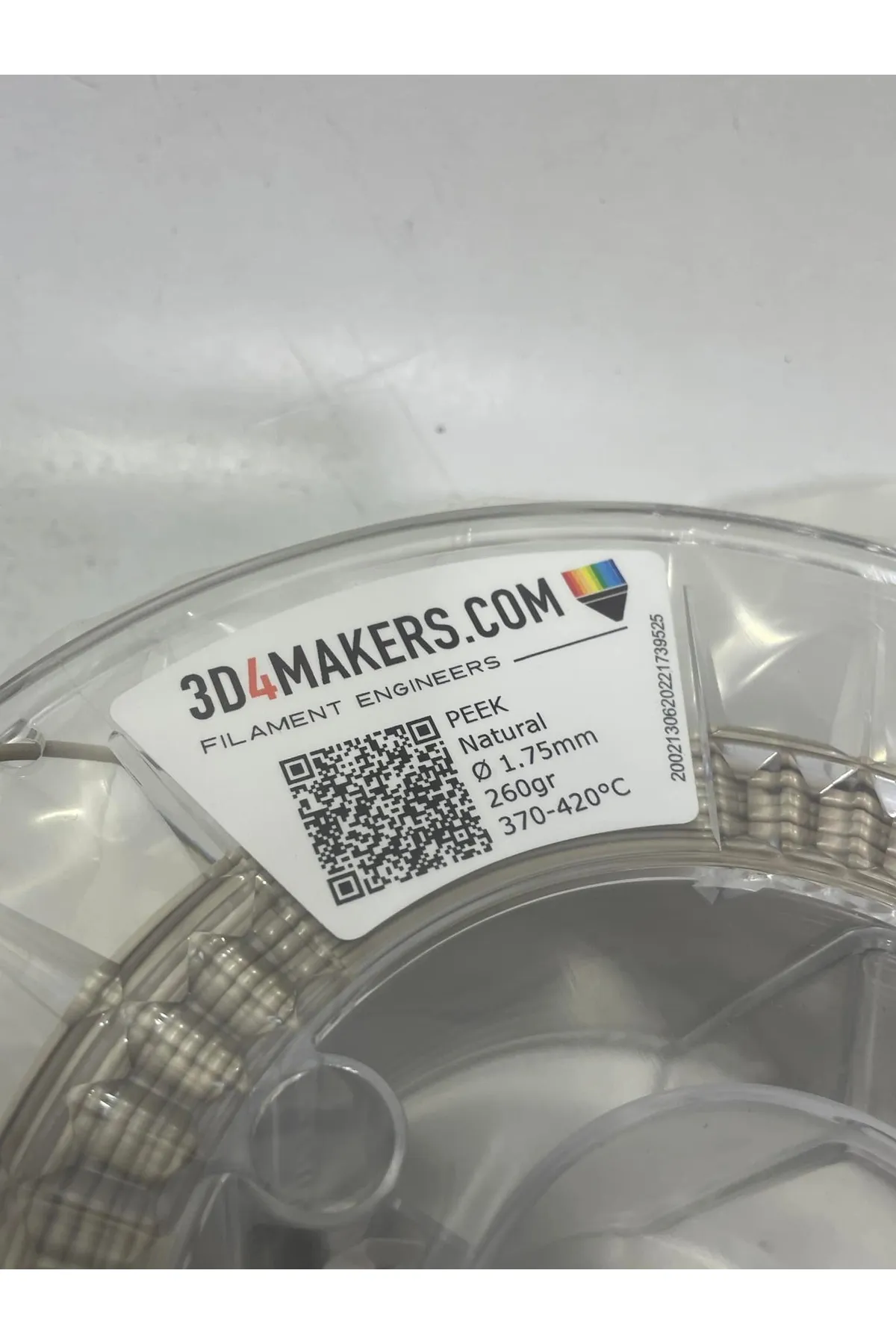 Peek 3D4Makers Natural Peek Filament 1.75 mm 260 gr