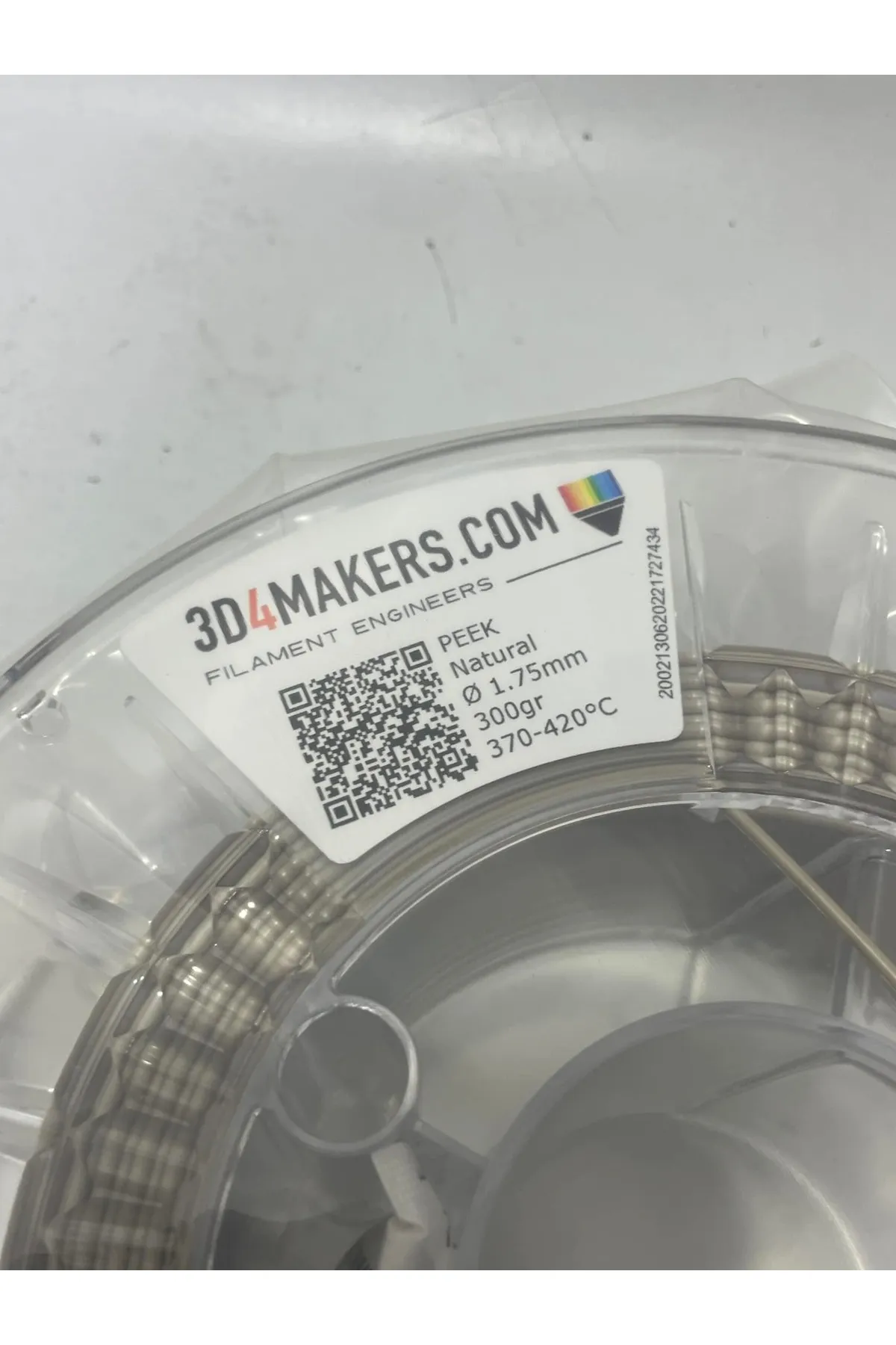 Peek 3D4Makers Natural Peek Filament 1.75 mm 300 gr