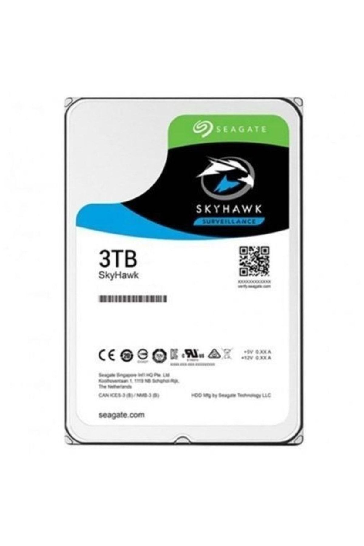 Seagate 3tb Skyhawk 3,5" 64mb 5400rpm St3000vx009 Harddisk