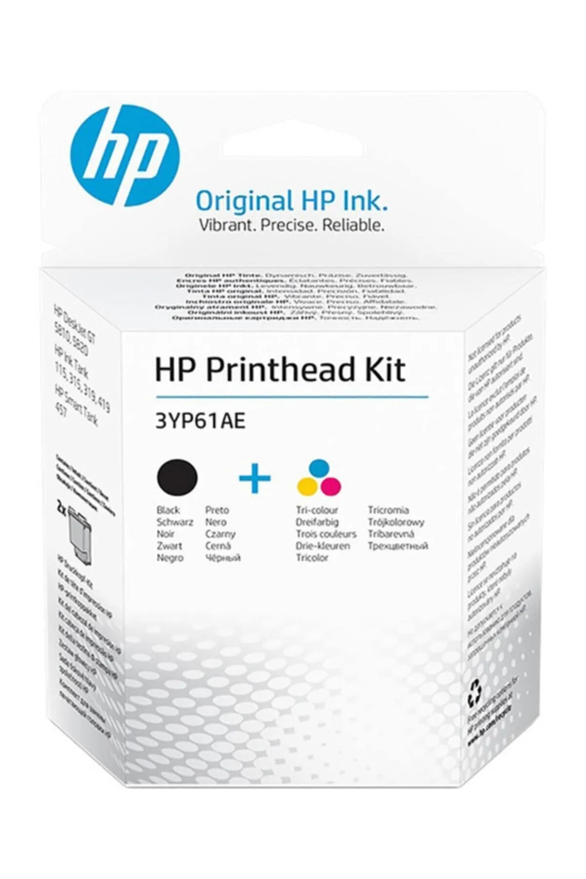 HP 3yp61ae Tri-color/black Gt Printhead