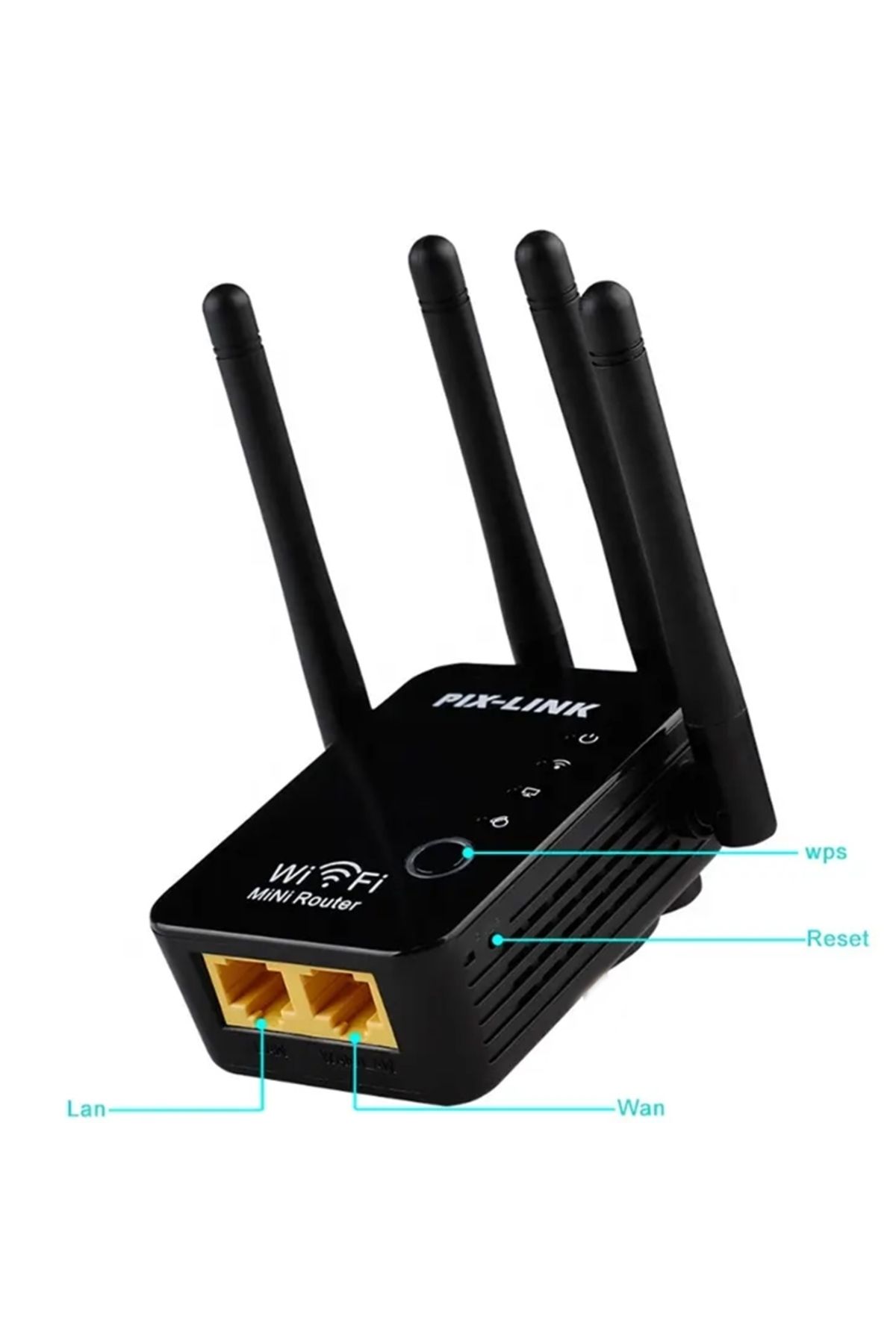 gaman 4 Antenli 300mbps Wifi Repeater Kablosuz Sinyal Güçlendirici Access Point-tekrarlayıcı