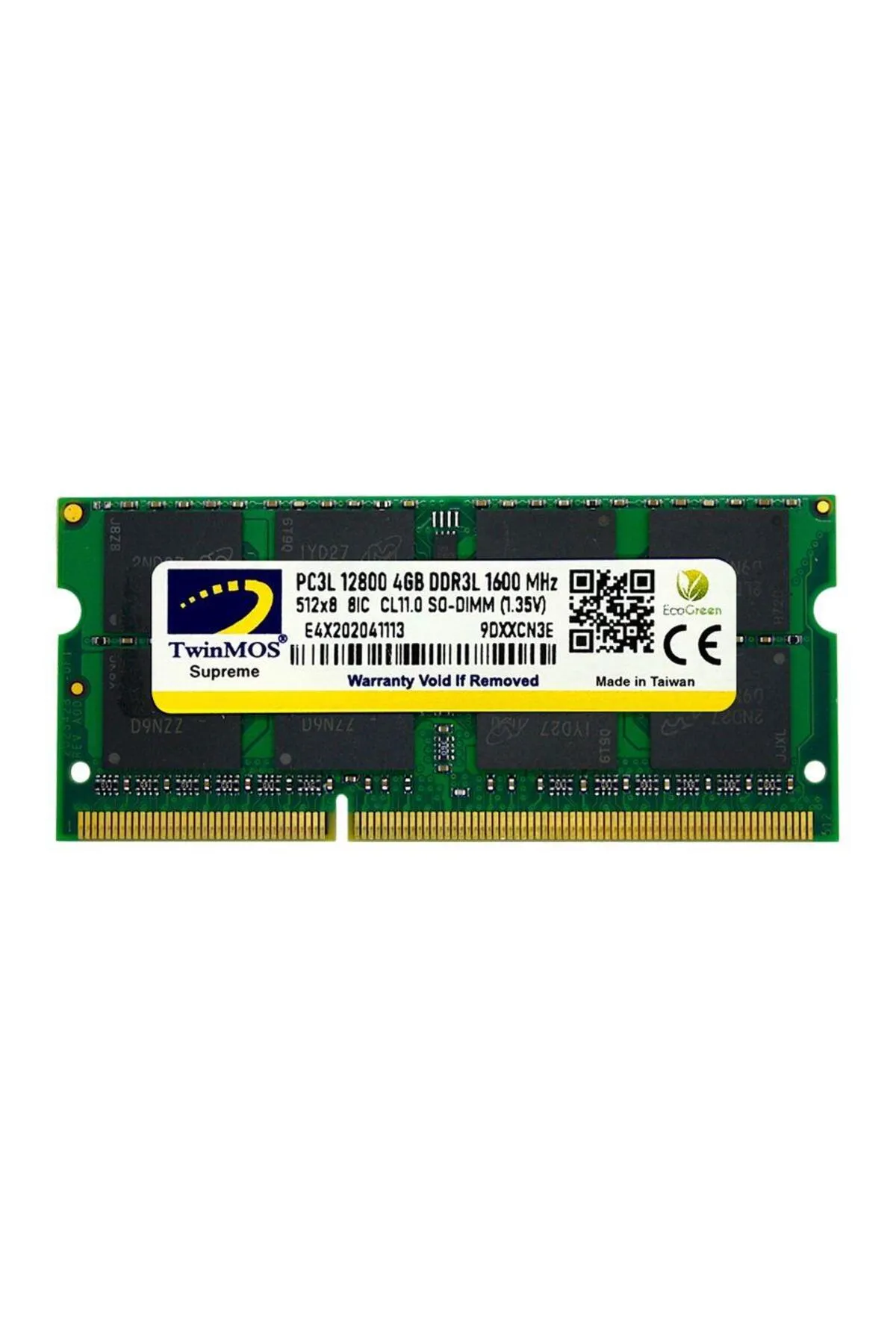 TwinMOS 4 GB DDR3 1600MHZ TWINMOS 1.35 CL11 NB MDD3L4GB1600N