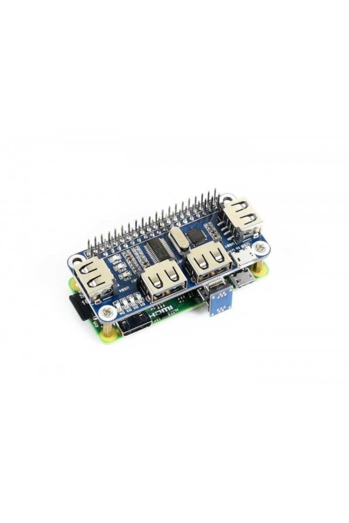 WaveShare 4 Port Usb Hub Hat For Raspberry Pi