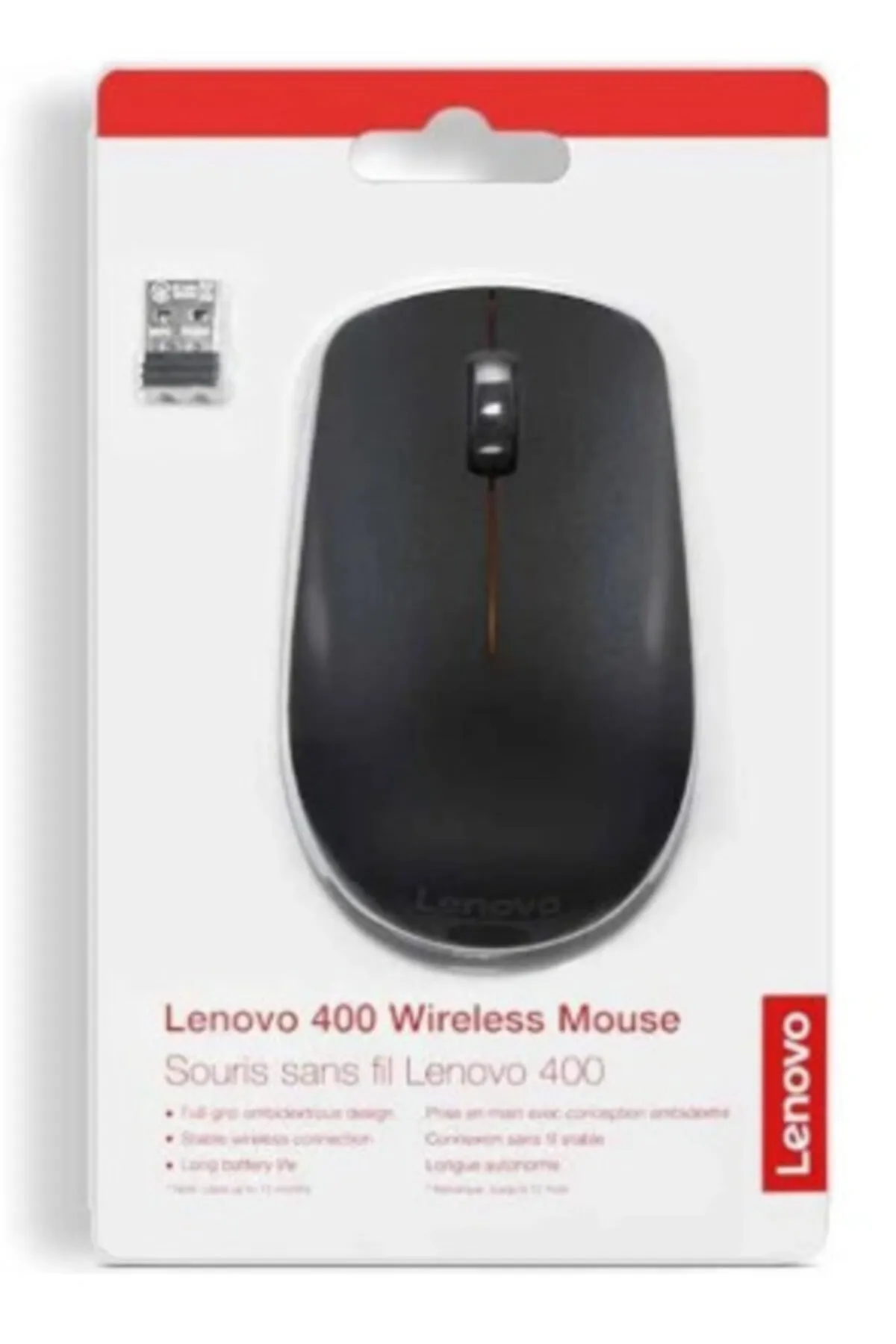 Lenovo 400 Wireless Siyah Mouse