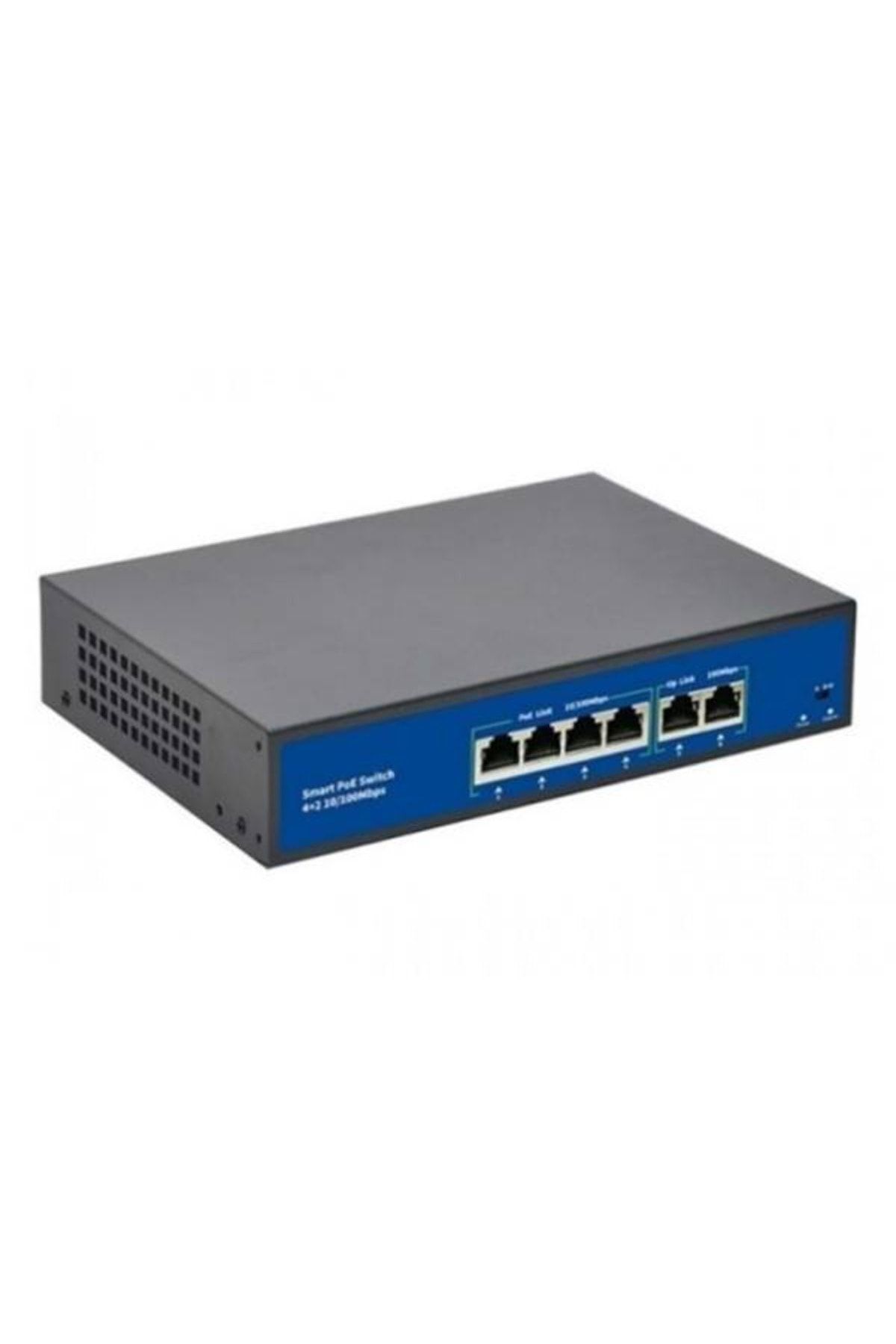 Apron 4+2 Poe Port PoE Switch 10/100