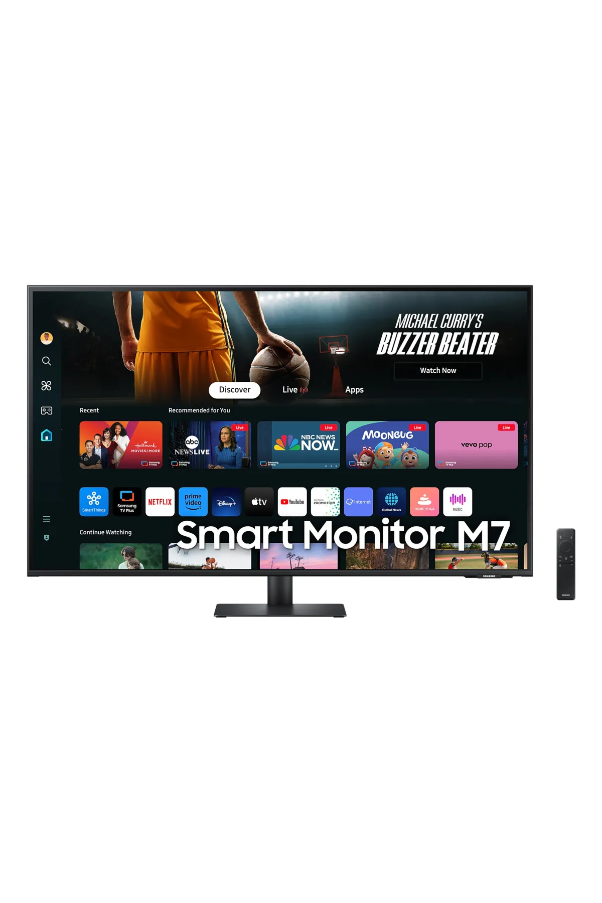 Samsung 43" 4Ms (GTG) 60Hz (USB-C,HDMI,USB-A) M7 M70D HDR10 VA Panel 4K UHD Akıllı Monitör - LS43DM702UUXUF