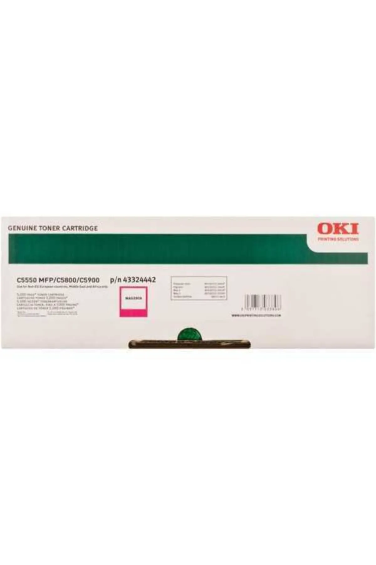 OKI 43324442 Orjinal Kırmızı Toner C5800/c5900/5550