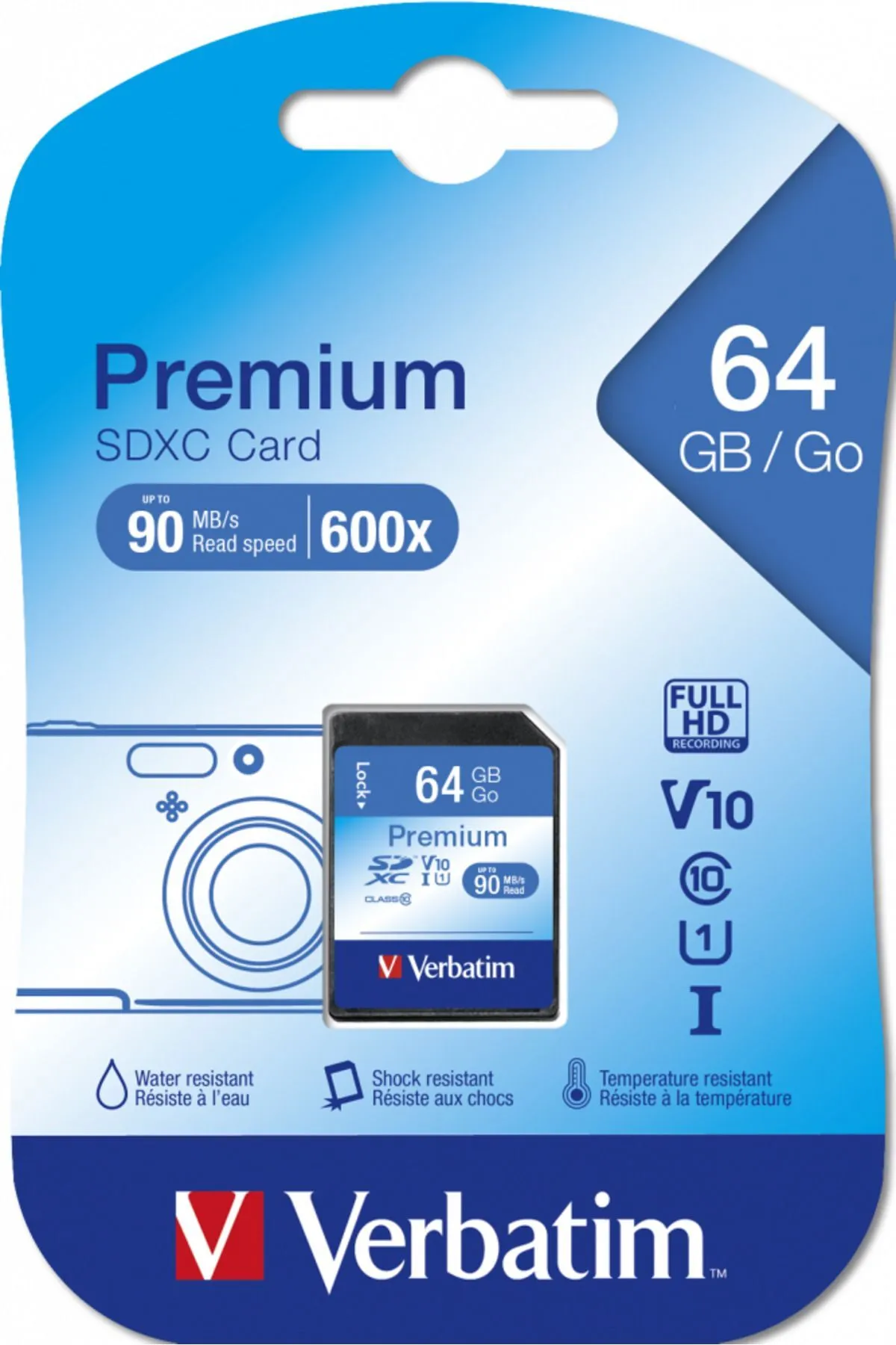 Verbatim 44024 - SDXC Memory Card 64GB Class 10