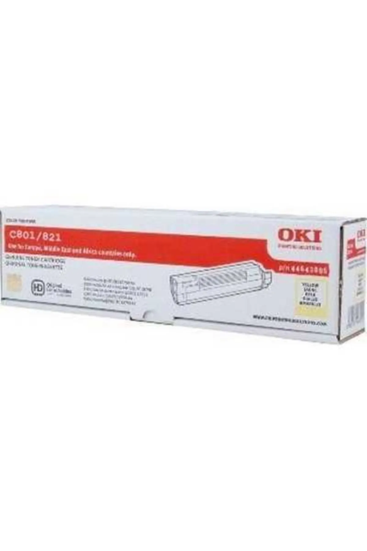 OKI 44643005 Orjinal Sarı Toner C801/c821