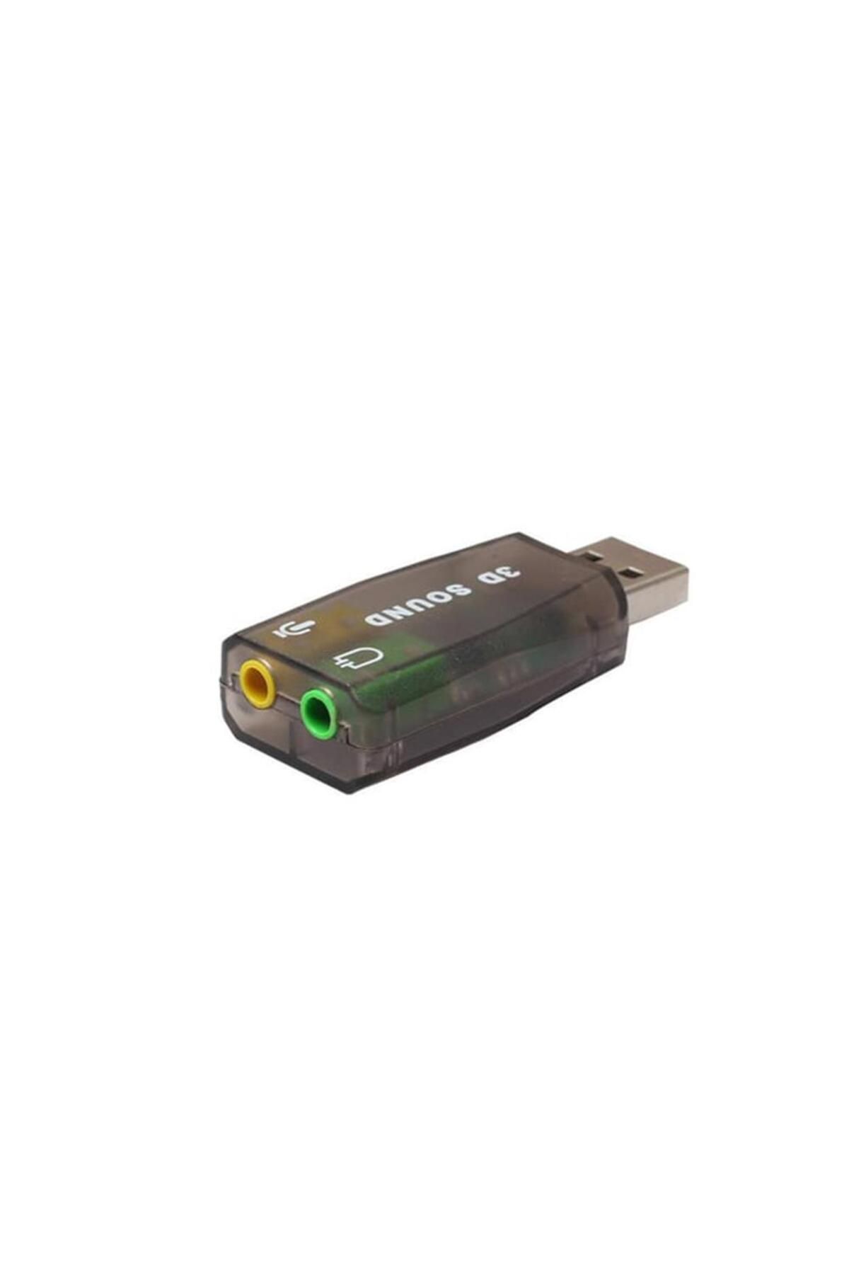 Genel Markalar 4504 5+1 Harici Usb Ses Kartı 3.5mm Kulaklık fon Çevirici Dönüştürücü