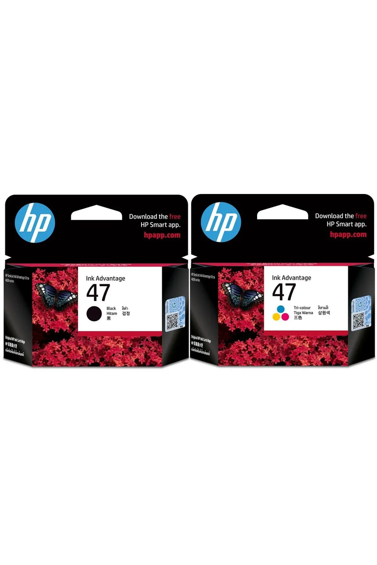 HP 47 6Zd21Ae 6Zd61Ae Siyah ve Renkli 2 li Paket 4800