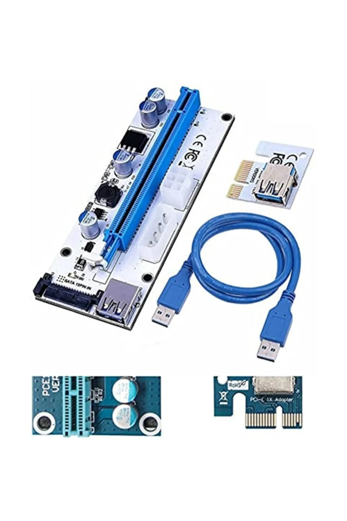 Alfais 4748 Pcı E Express 1x To 16x Usb 3.0 Riser Yükseltici Uzatma Kartı 008s Kategori: Dat