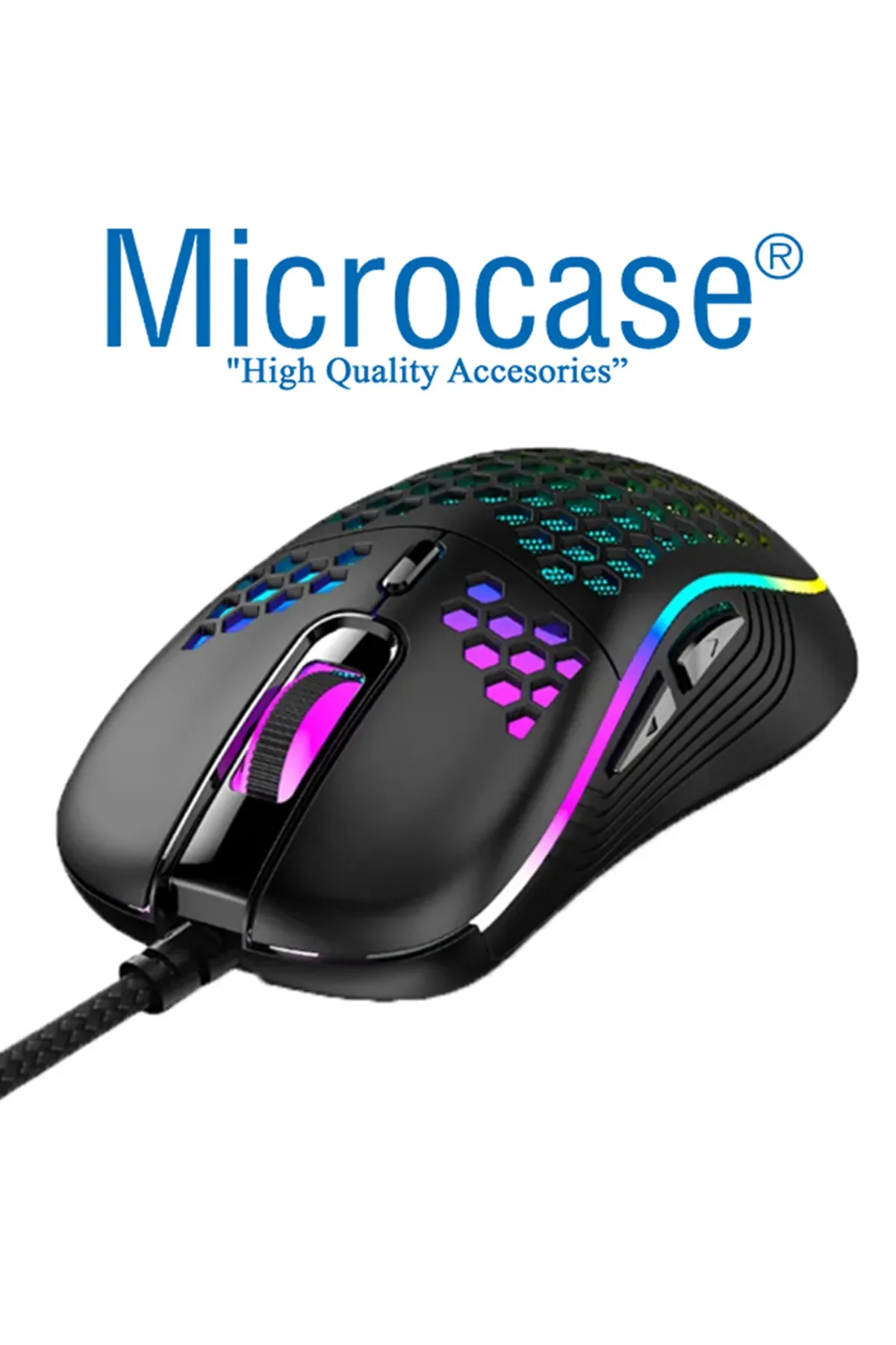 Microcase 4800 Dpı Kablolu Rgb Gaming Mouse-al3762