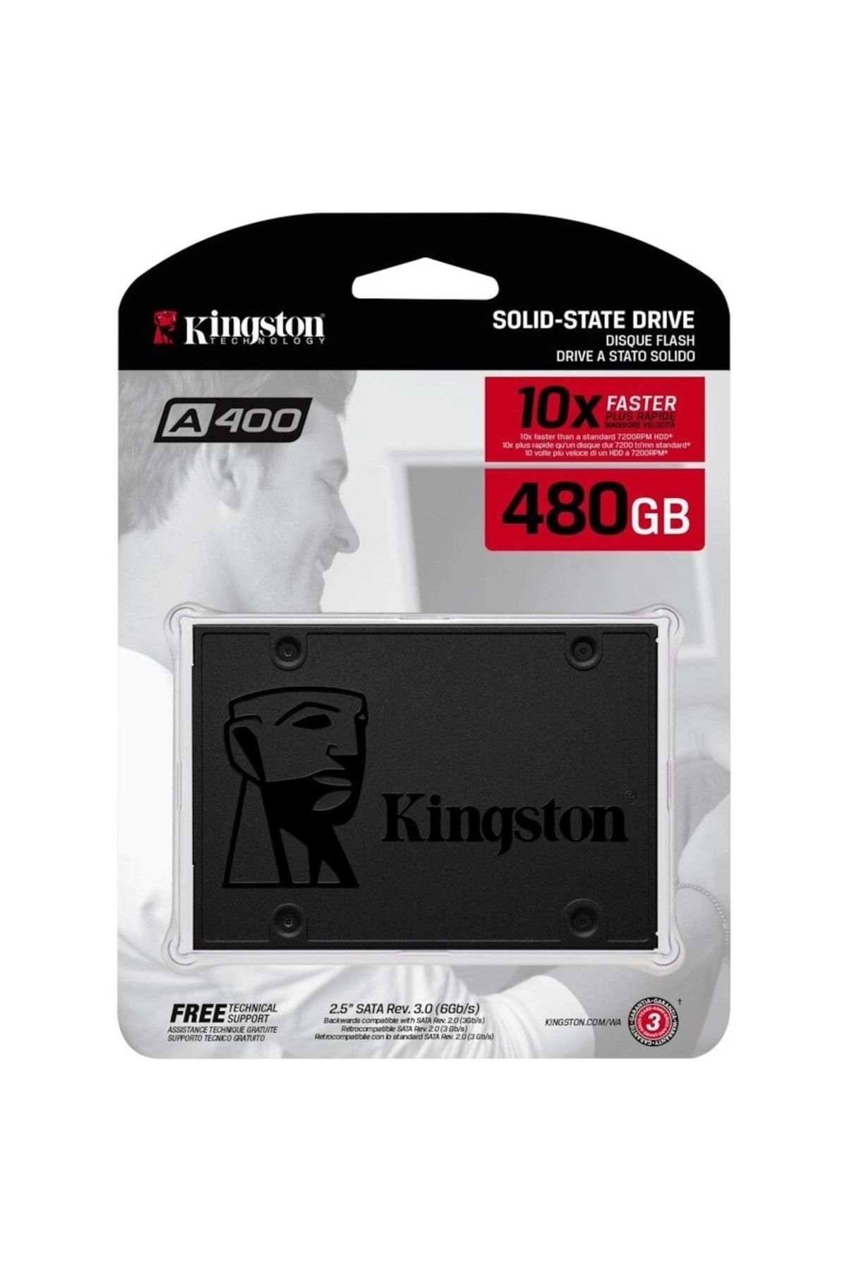 KIN 480gb Gston A400 500/450mbs Ssd Sa400s37/480g