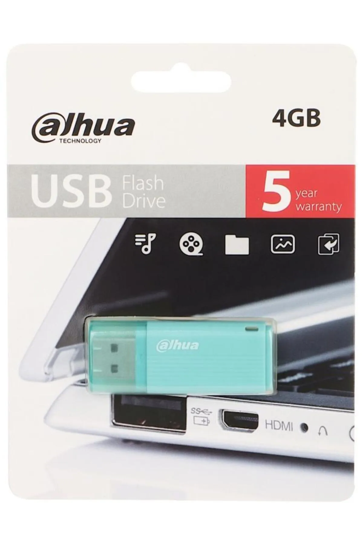 Dahua 4gb Kapaklı Usb Flash Bellek U126 Yeşil