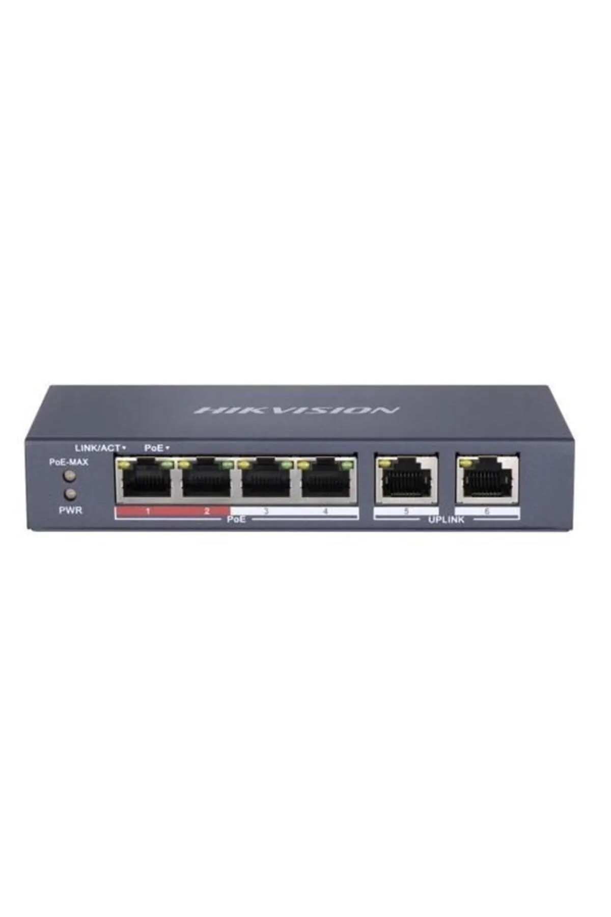 Hikvision 4port 35w Full Poe Ds-3e0106p-e/m 10/100 2x-uplınk Yönetilemez Switch