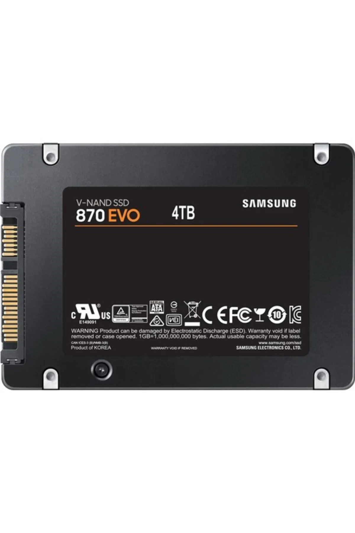 Samsung 4tb 870 Evo Mz-77e4t0bw 560-530mb/s Sata-3 Ssd Disk