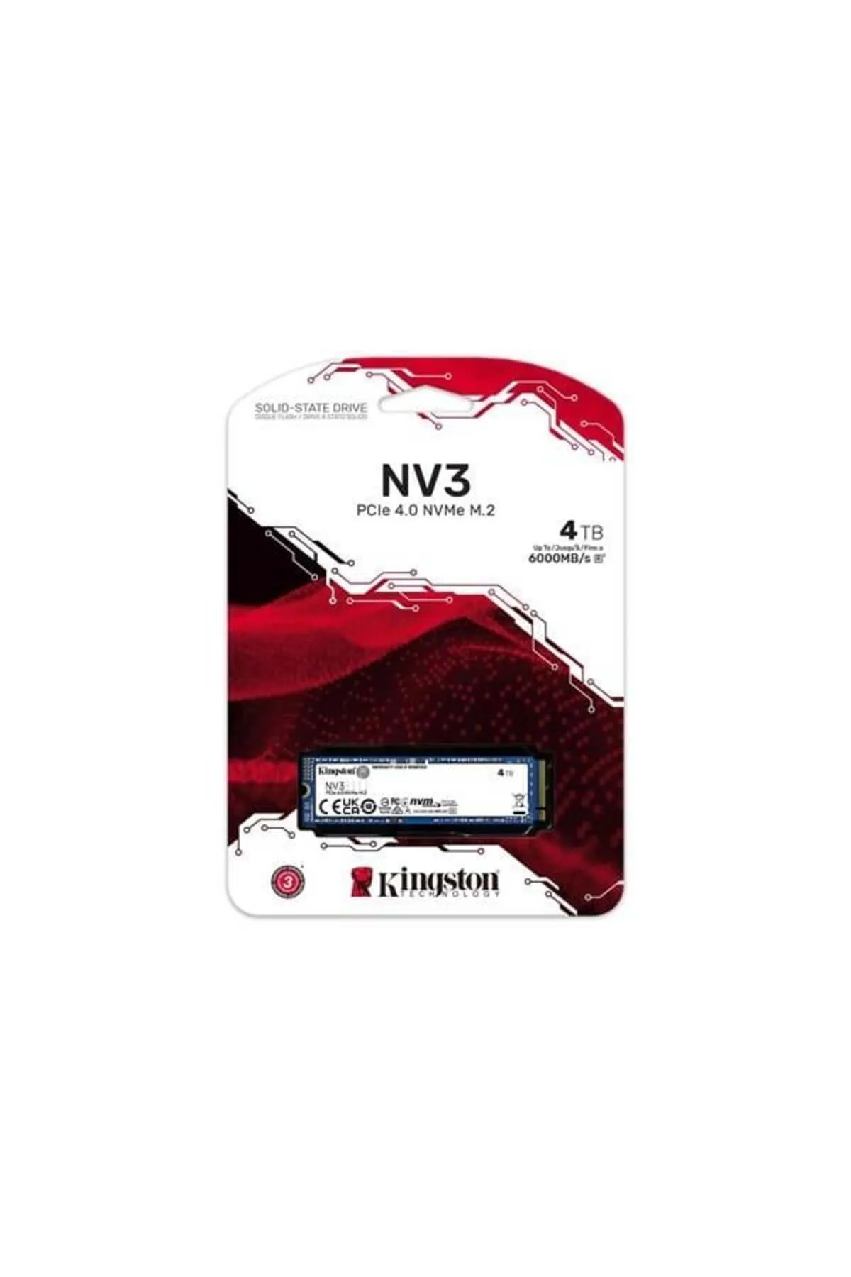 Kingston 4TB NV3 SNV3S/4000G 6000-5000MB/s M2 NVME GEN4 DİSK