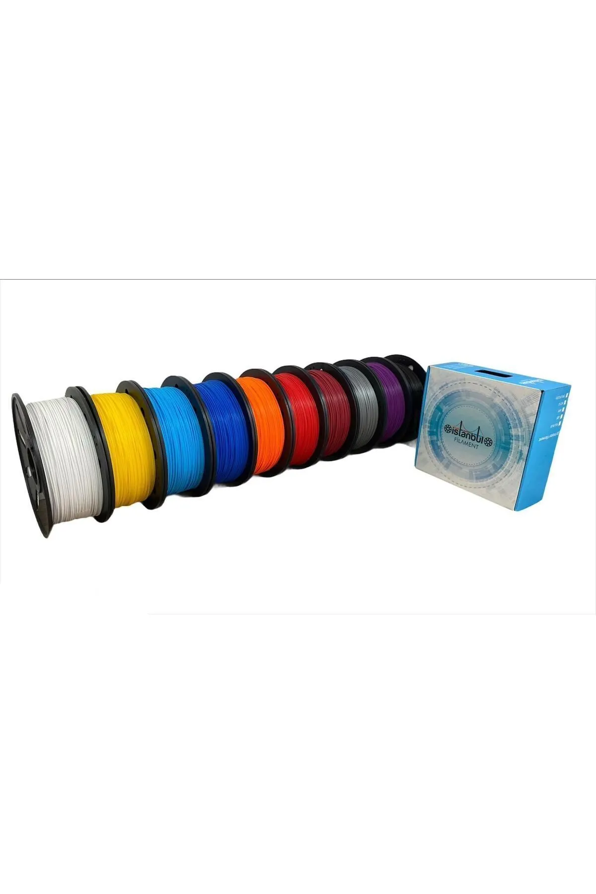 İSTANBUL FİLAMENT 5 Renk 5 Metre Toplam 25 Metre Pla 3d Kalem Filament Ø 1,75mm ± 0,05 Mm (3D YAZICI KARTUŞU)