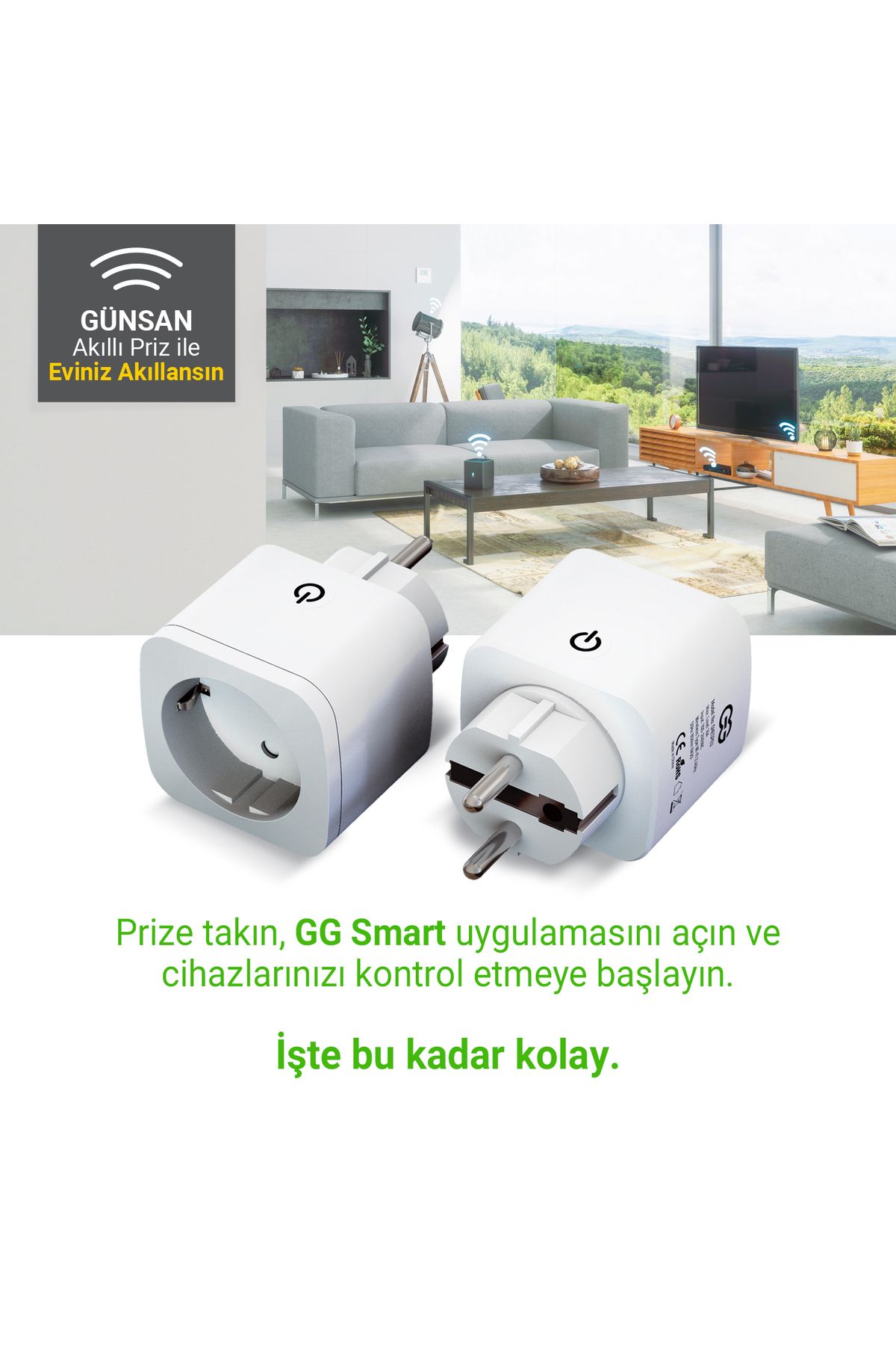 teknotrust 50 Hz / 60 Hz Wi-Fi Kontrollü Akıllı Priz 16A Yok Yok İç Mekan 2 Yıl Tekli Resmi Distribütör Garant