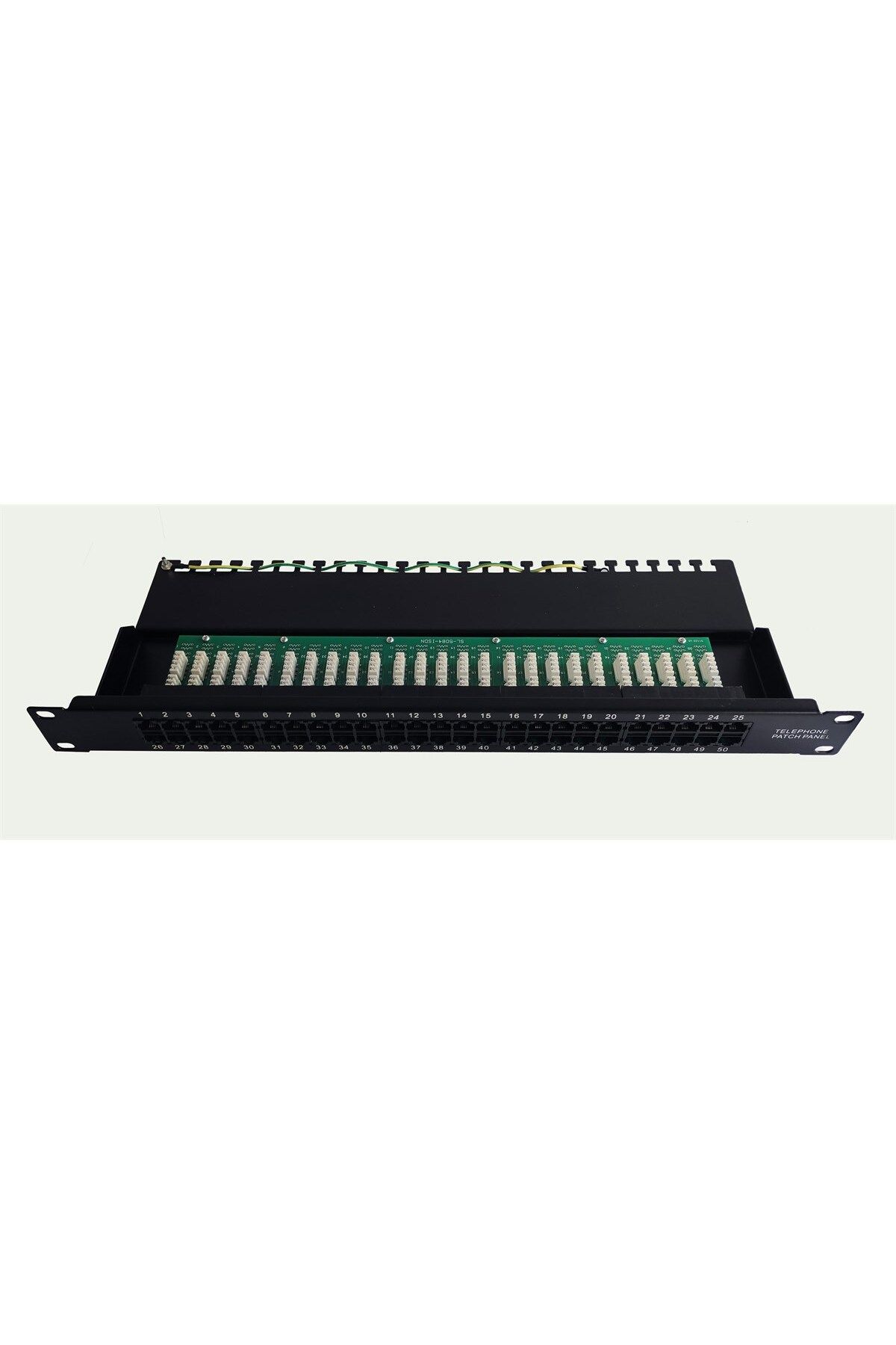 Beek 50 Port Cat 3 Isdn Patch Panel, Zırhsız, 8p4c, Lsa, 1u, Kabinete Monte Edilebilir Cat 3 Is