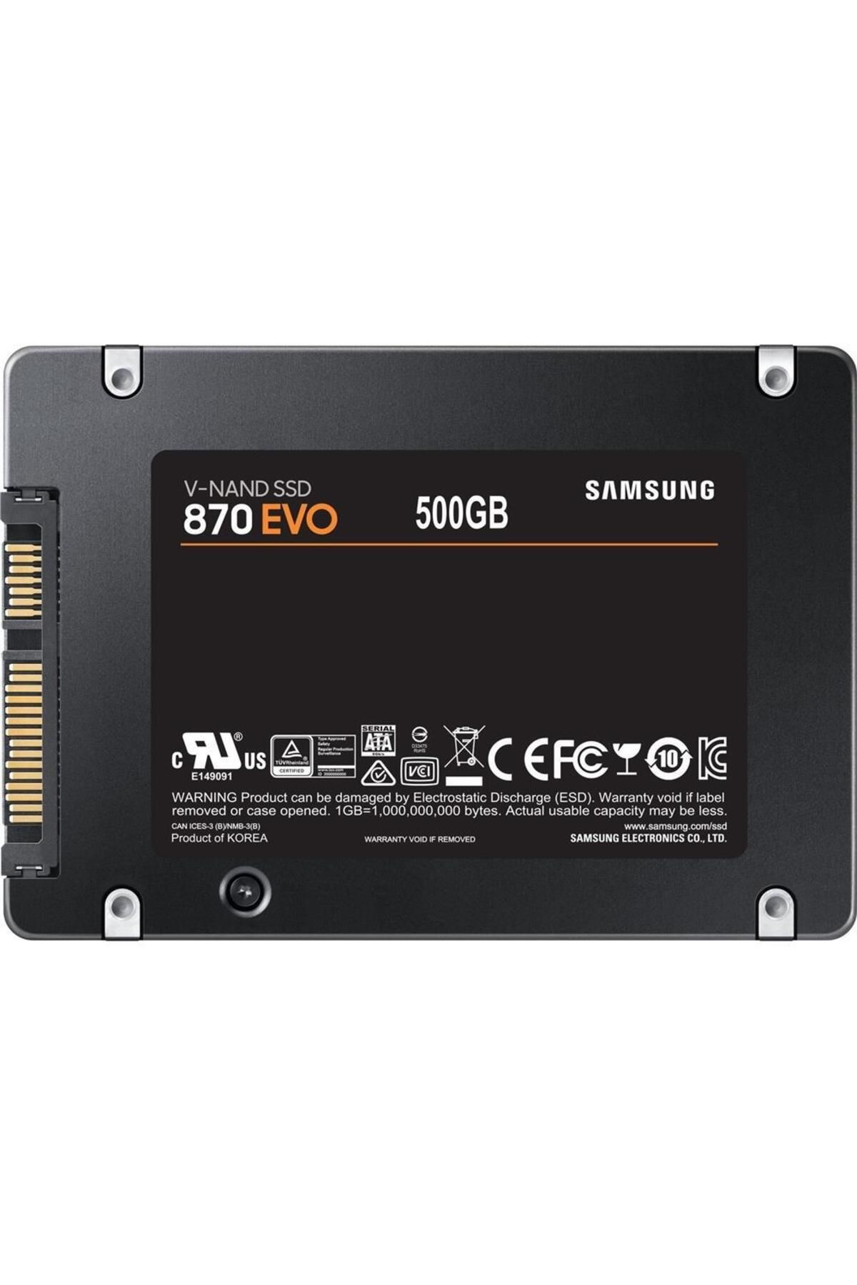 Samsung 500gb 870 Evo 560mb-530mb-s Sata 2.5" (MZ-77E500BW) Ssd Sabit Disk