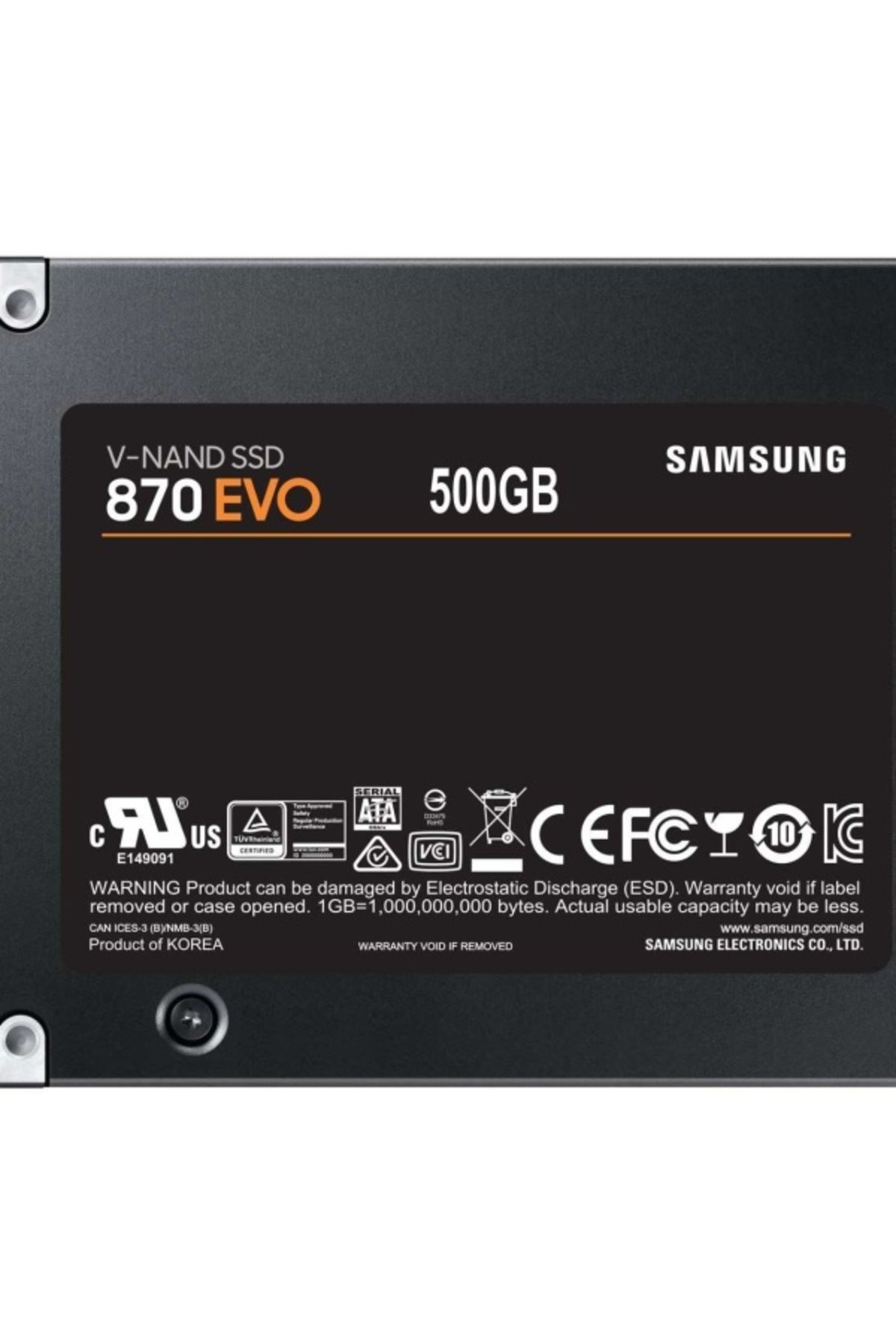 Samsung 500gb 870 Evo Mz-77e500bw 560- 530mb/s Ssd Sata-3 Disk