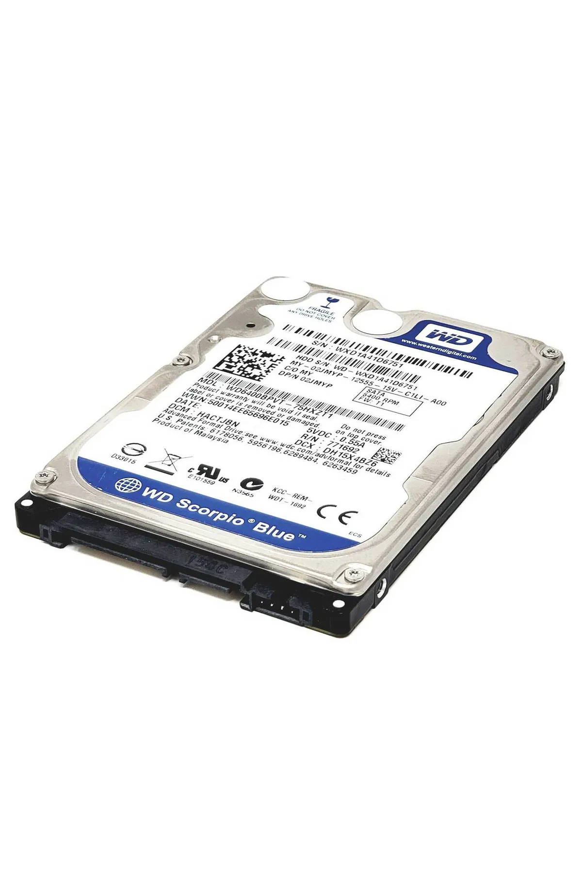 WESTERN DIGITAL 500GB WESTERN DIGITAL WD5000BPVT LAPTOP HARDDİSK