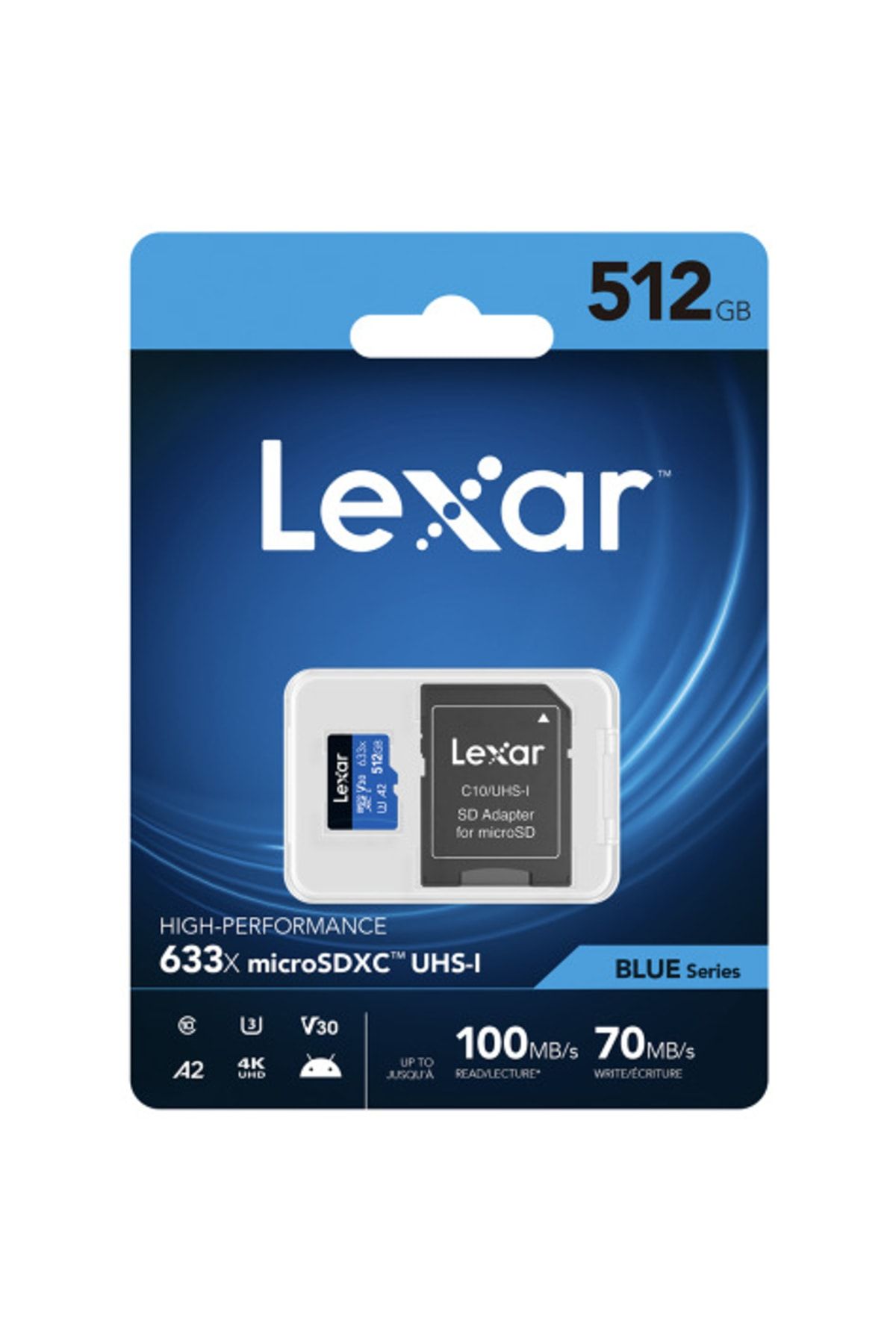 Lexar 512 Gb 633x U3 100mb/s Micro Sdhc Hafıza Kartı Lx512gb633x