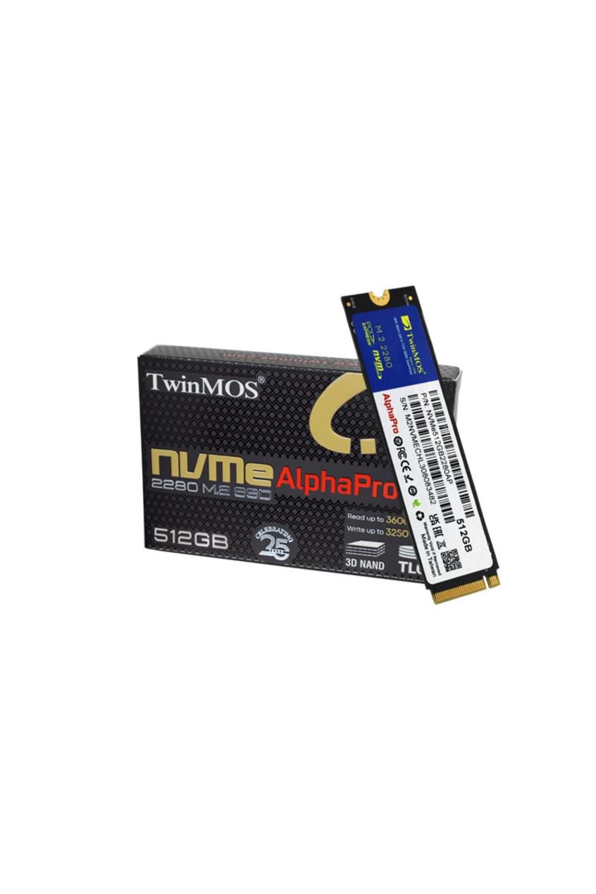 TwinMOS 512 GB TWINMOS M.2 PCIE NVME 3600/3250 NVMe512GB2280AP