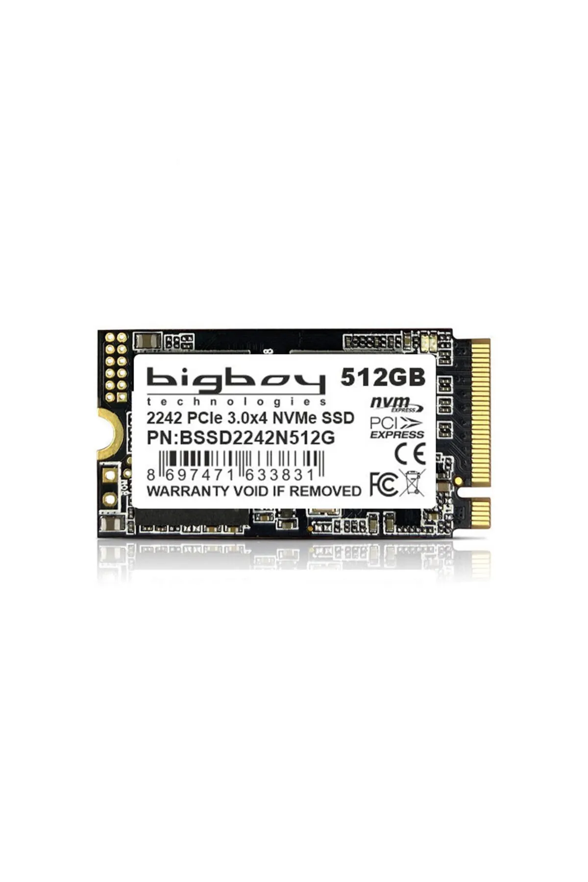 Bigboy 512GB 22x42mm PCIe 3.0 x4 M.2 NVMe Notebook SSD