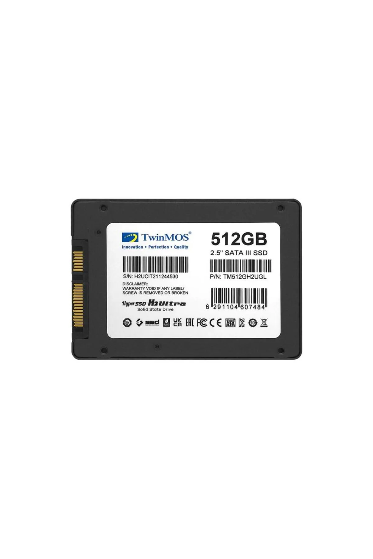 TwinMOS 512gb 2.5" Sata3 Ssd 580mb-550mb/s Grey Tm512gh2ugl