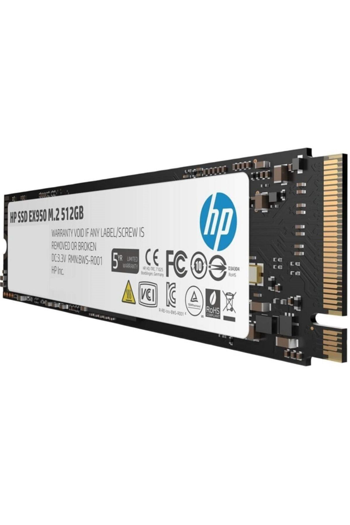 HP 512gb Ex950 5ms22aa 3500- 2250mb/s M2 Pcıe Nvme Gen3 Disk